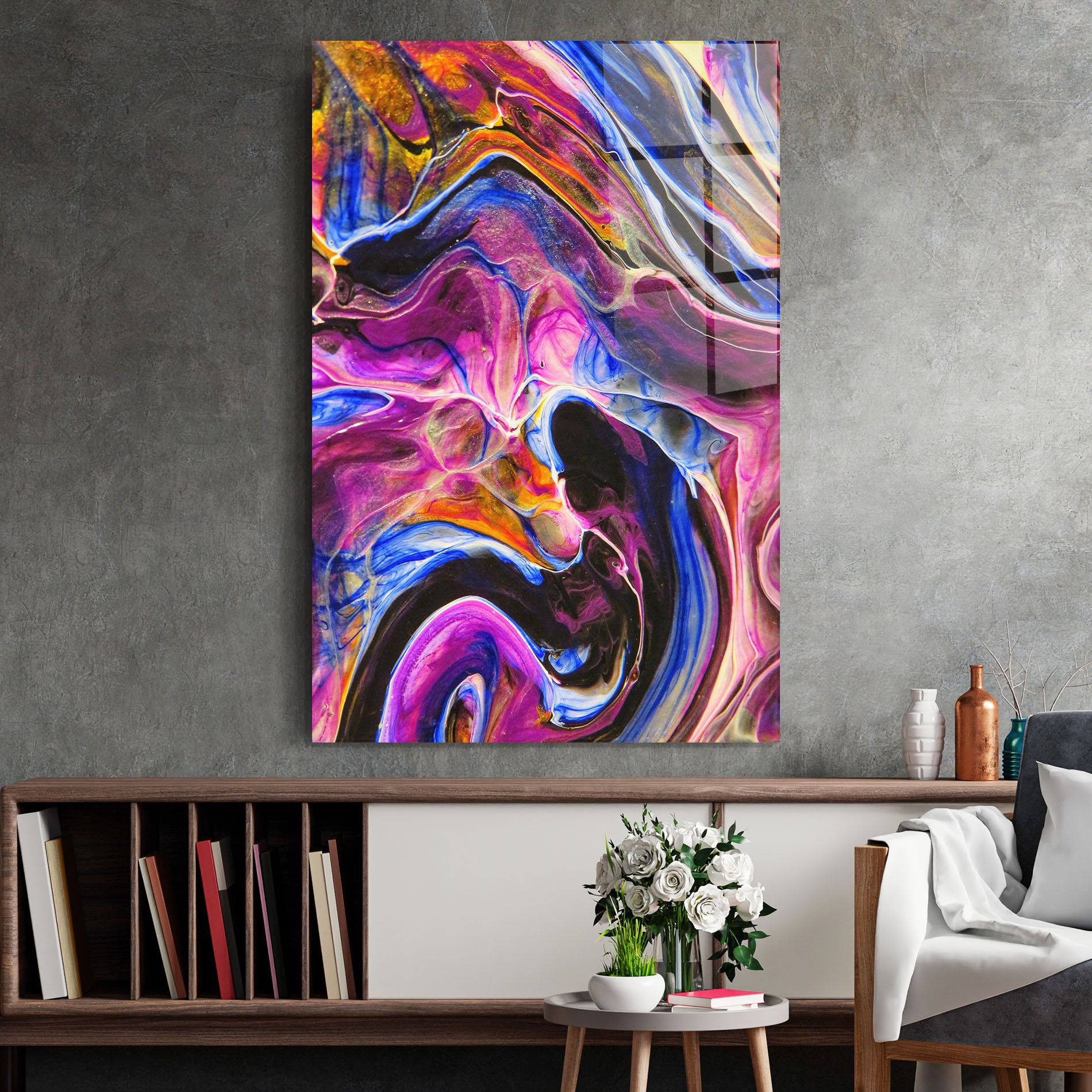 Colourful Abstract Shades mockup 2