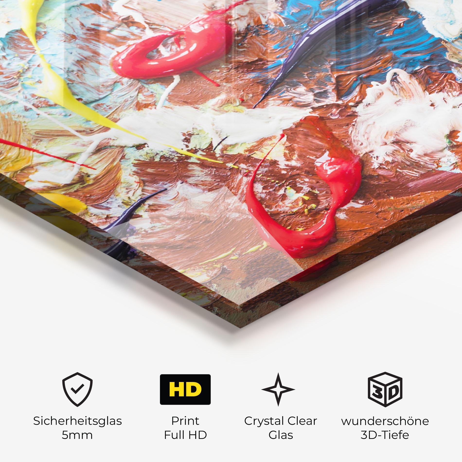 Glasbild Paint Color mockup 3