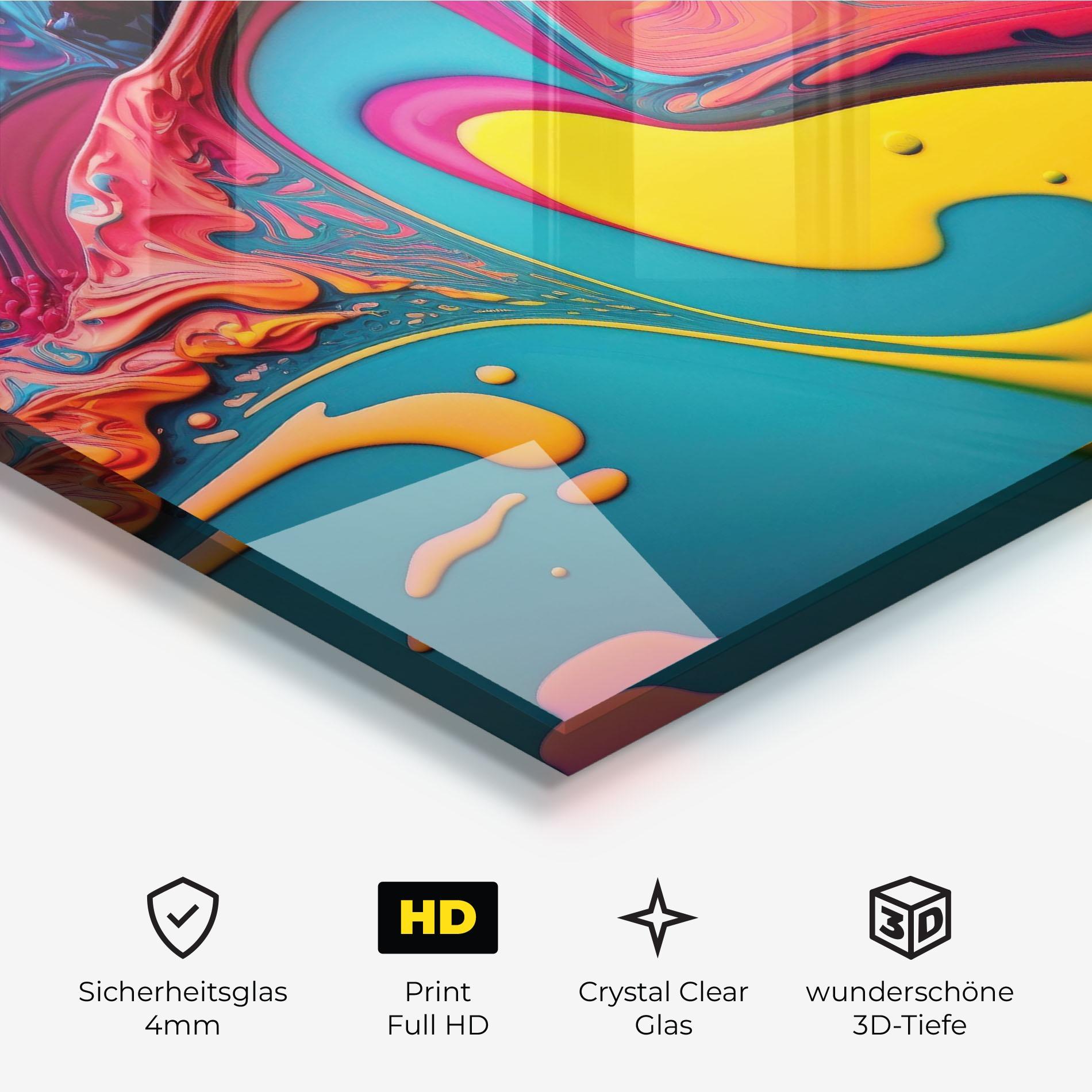 Glasbild Acrylic Close Up mockup 3