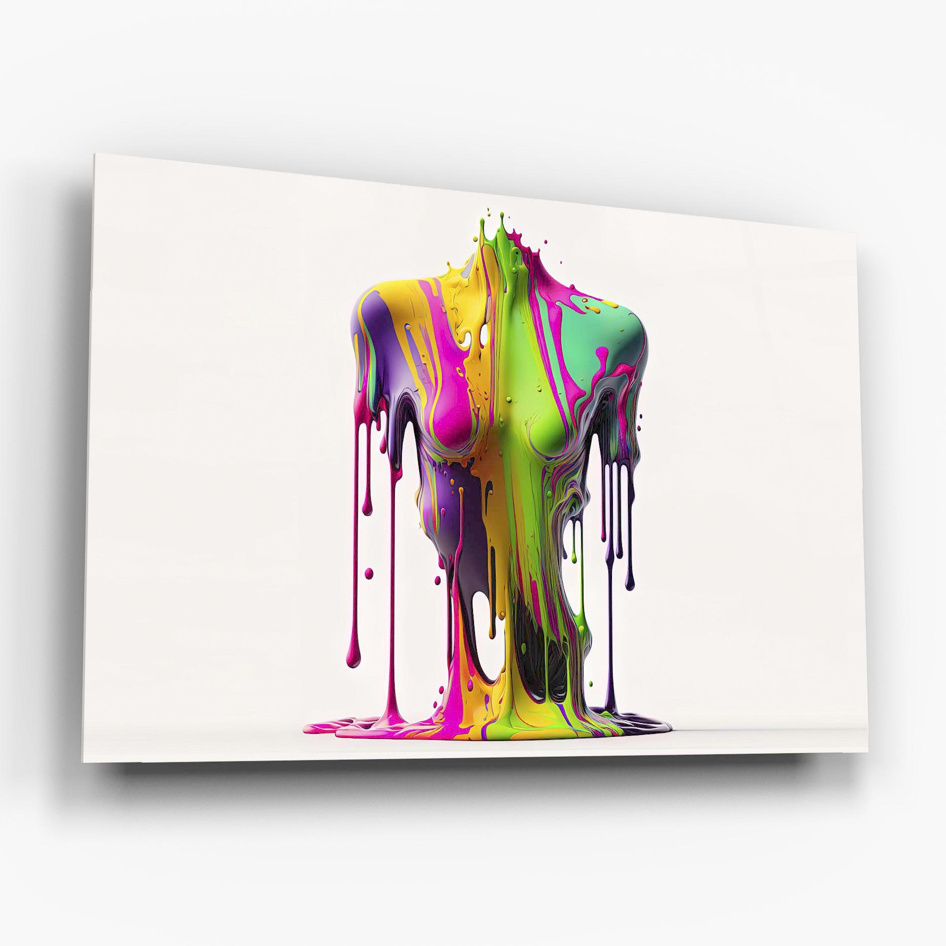 Glasbild Colorful Body mockup 6