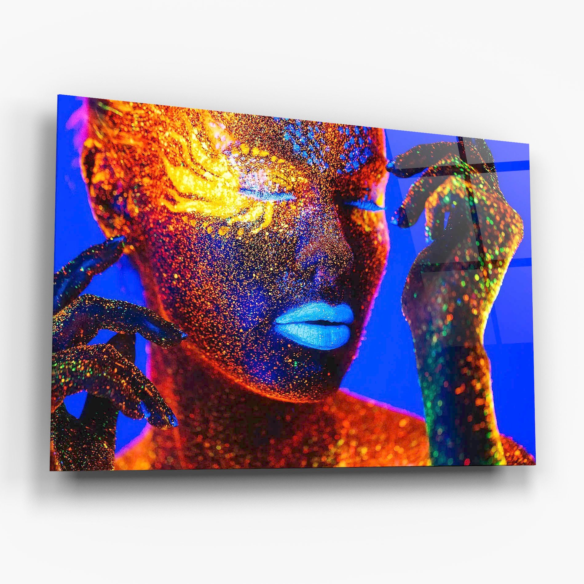 Fluorescent Blue Lips mockup 6