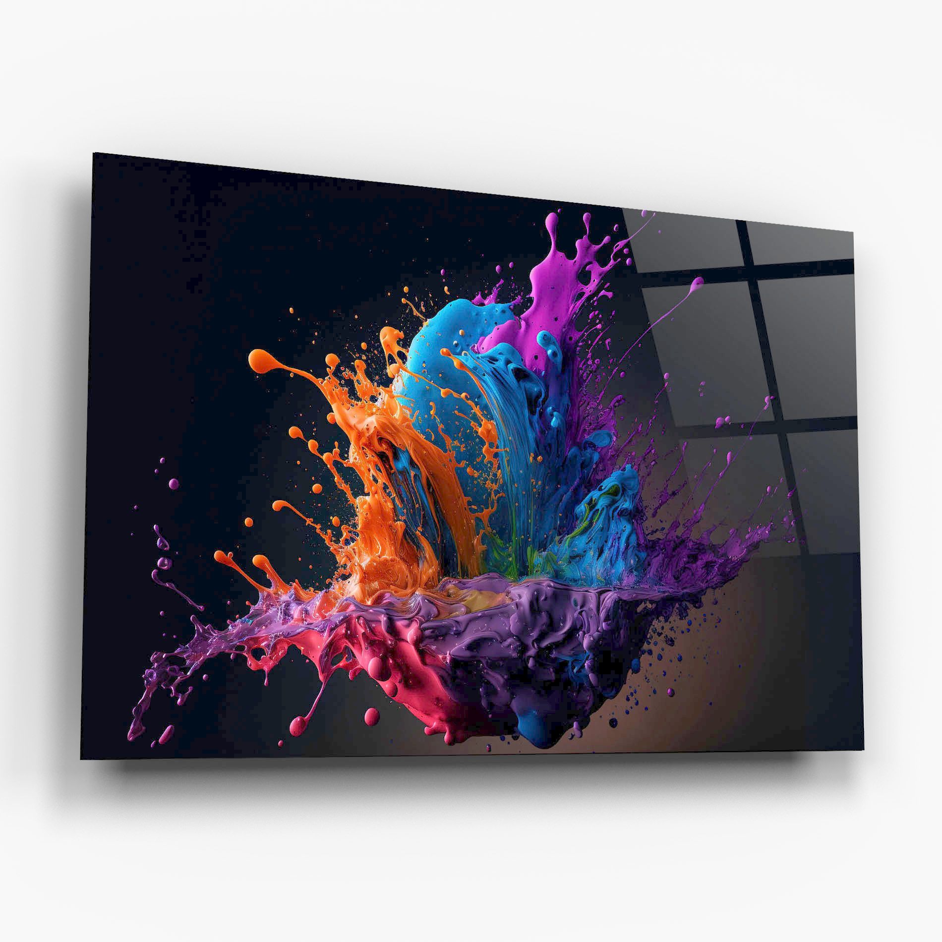 Orange Paint Splash mockup 6