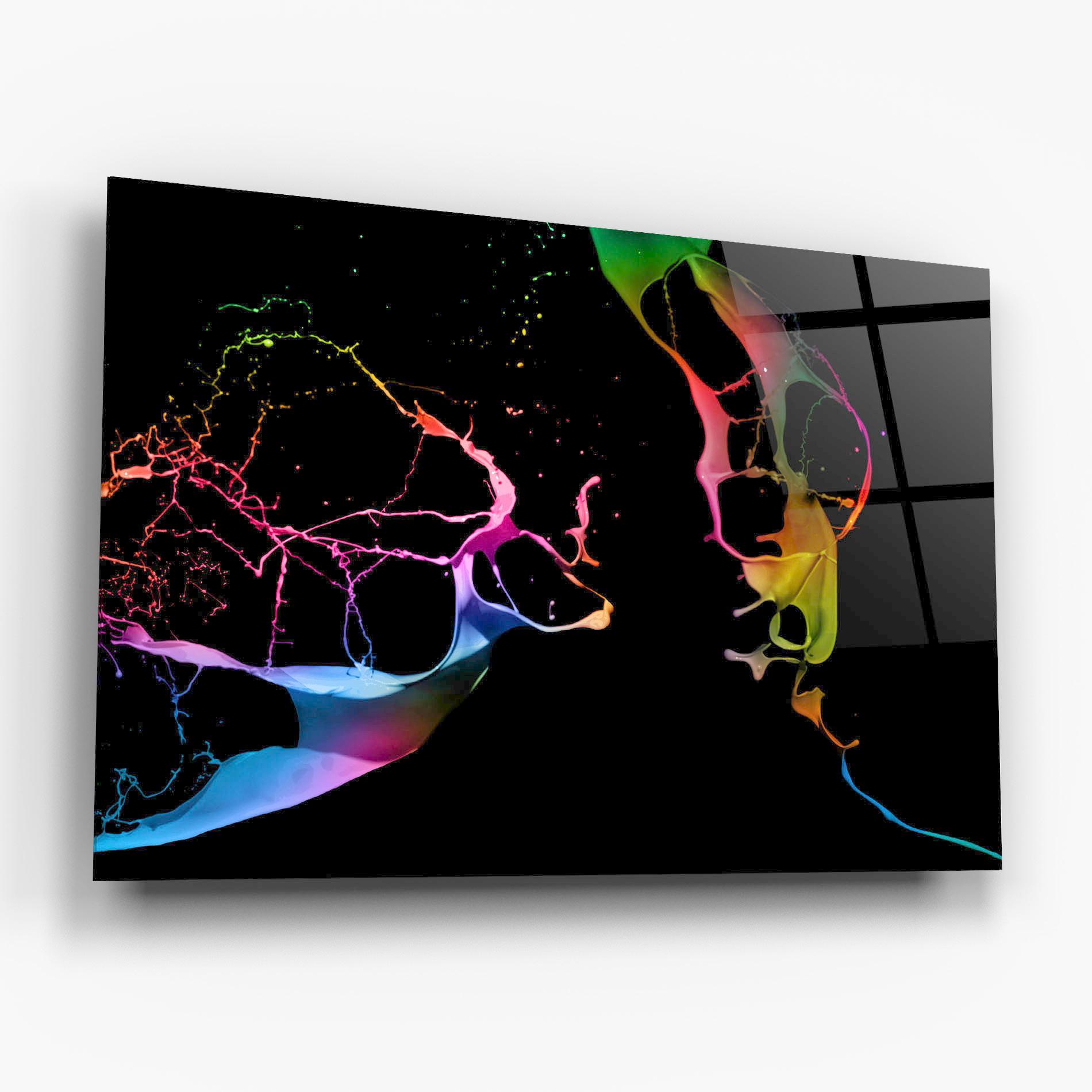Glasbild Paint Splashes mockup 6
