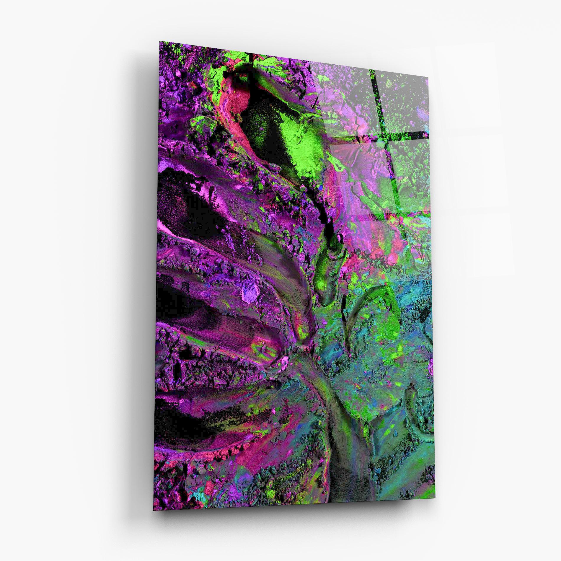 Glasbild Purple Powder mockup 6