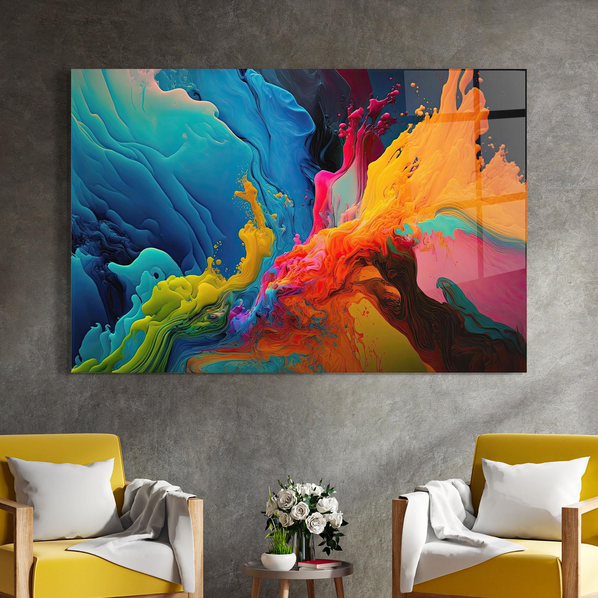 Glasbild Color Floating mockup 4