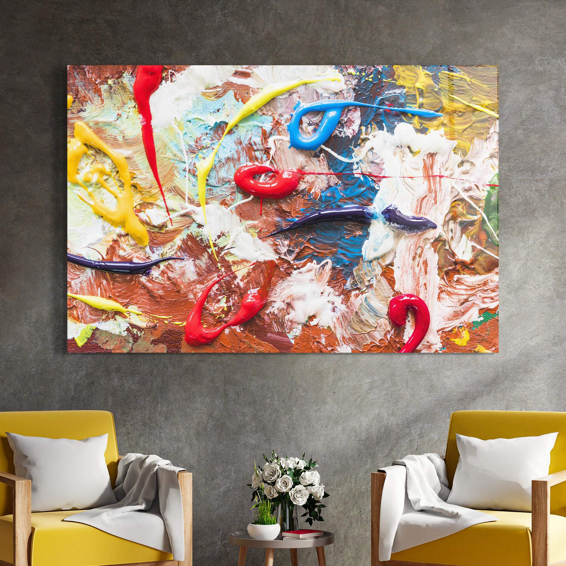 Glasbild Paint Color mockup 4