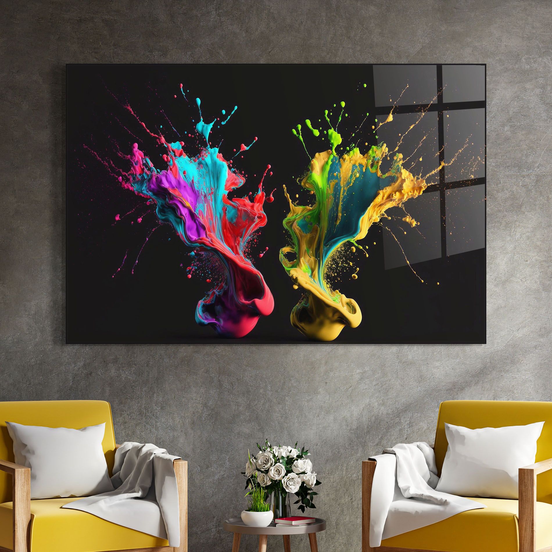 Yellow Green Splash mockup 4