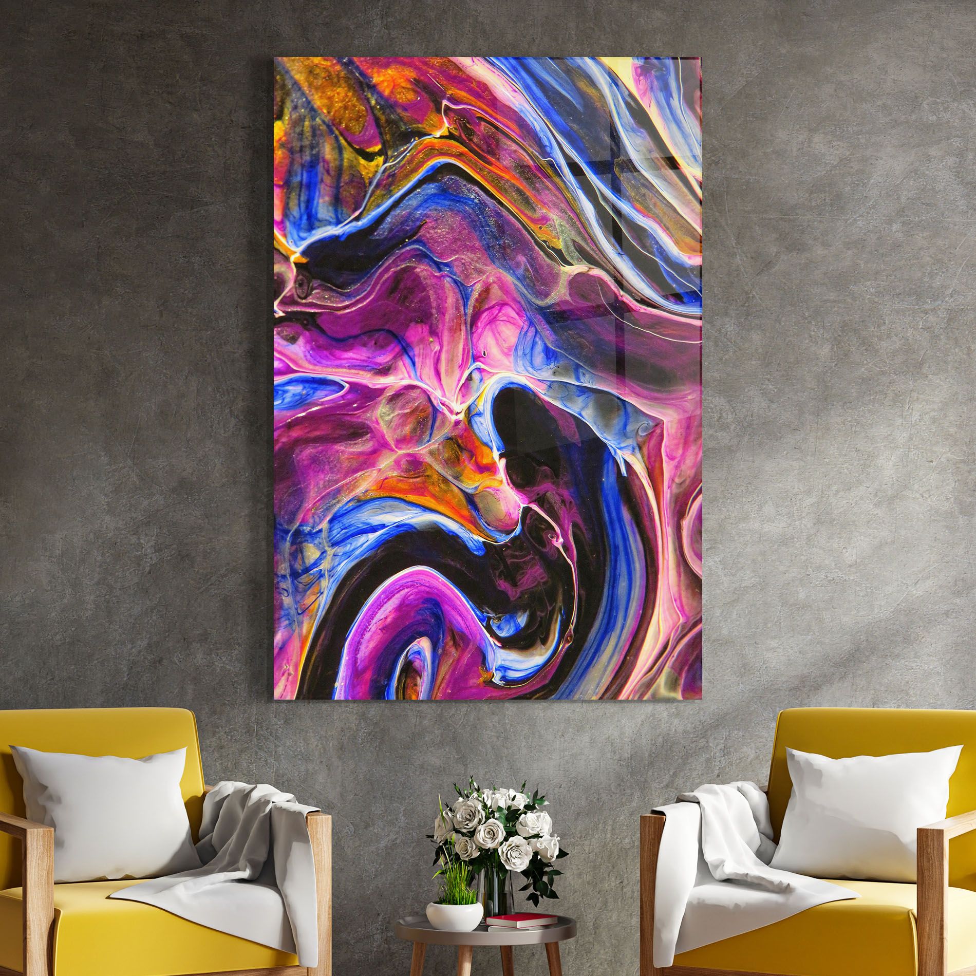 Colourful Abstract Shades mockup 4