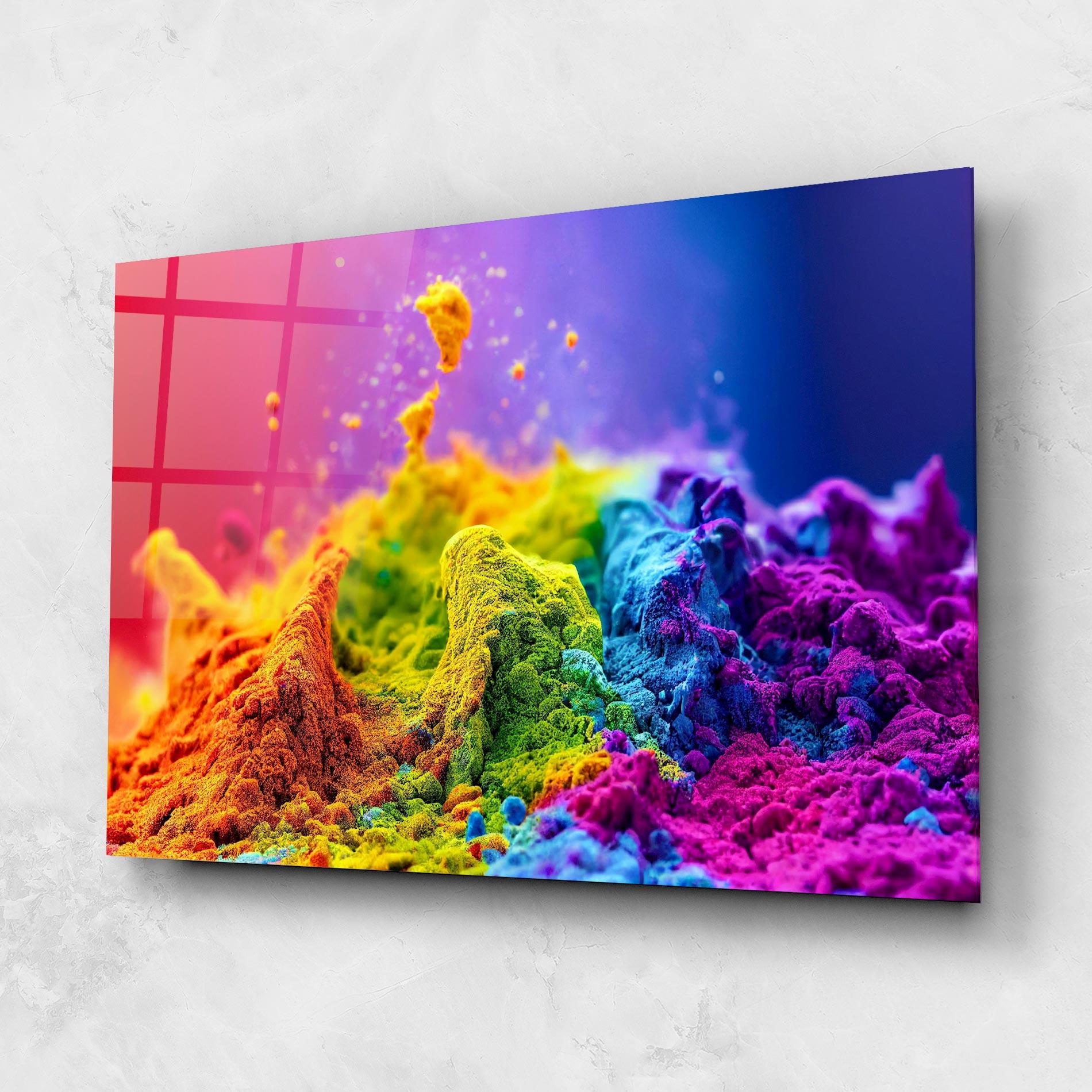 Glasbild Color Powder Explosion mockup 1