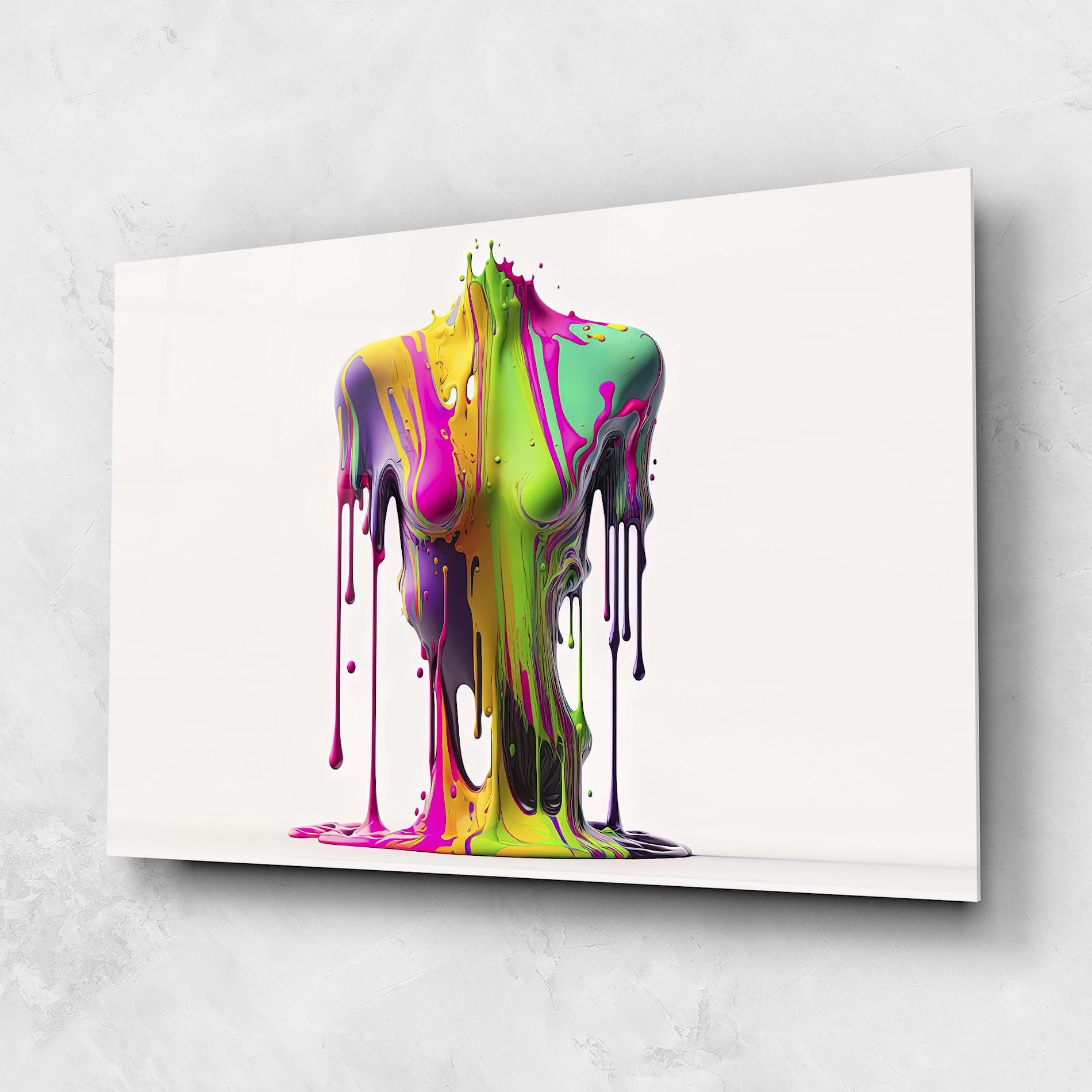 Glasbild Colorful Body mockup 1