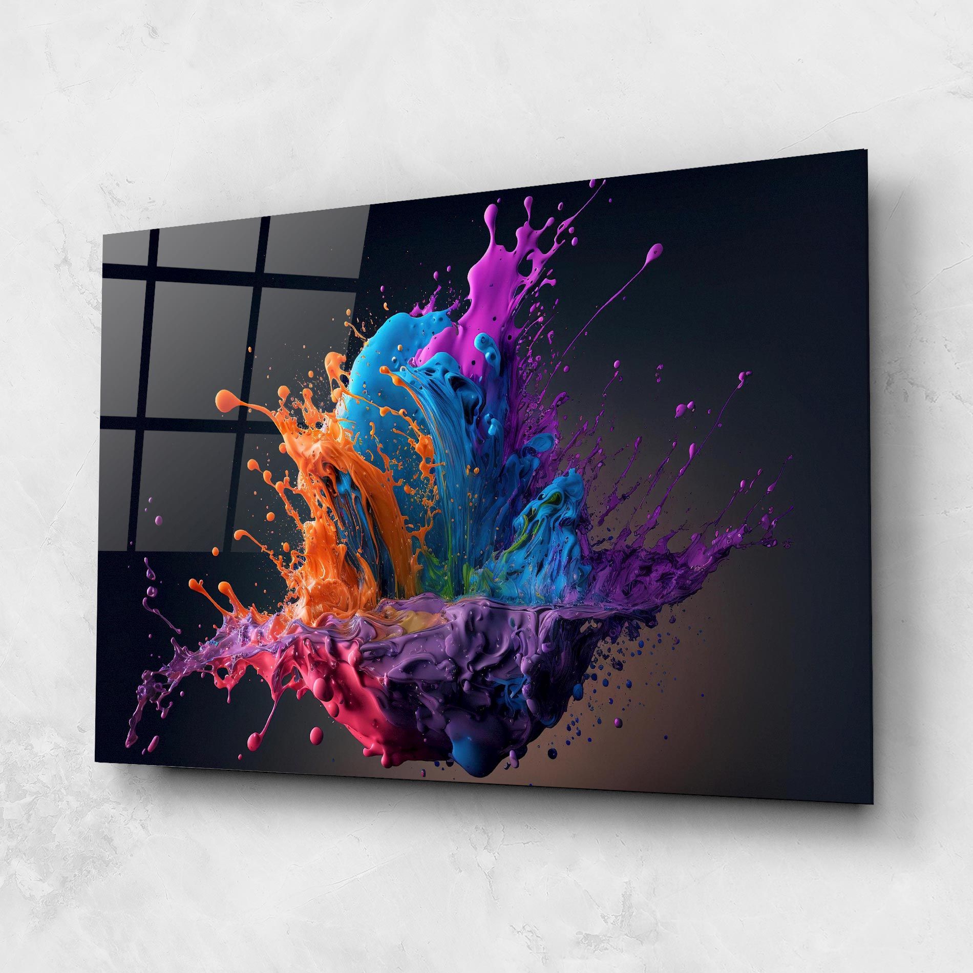 Orange Paint Splash mockup 1