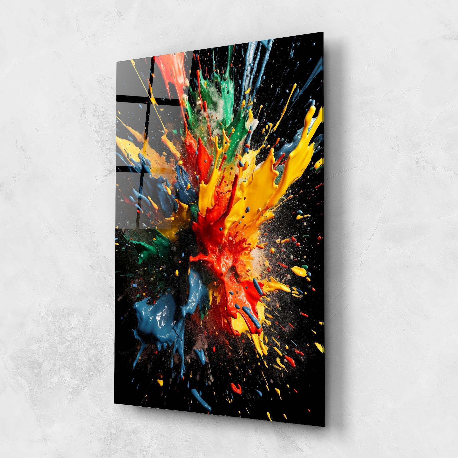 Glasbild Floating Color Splash mockup 1