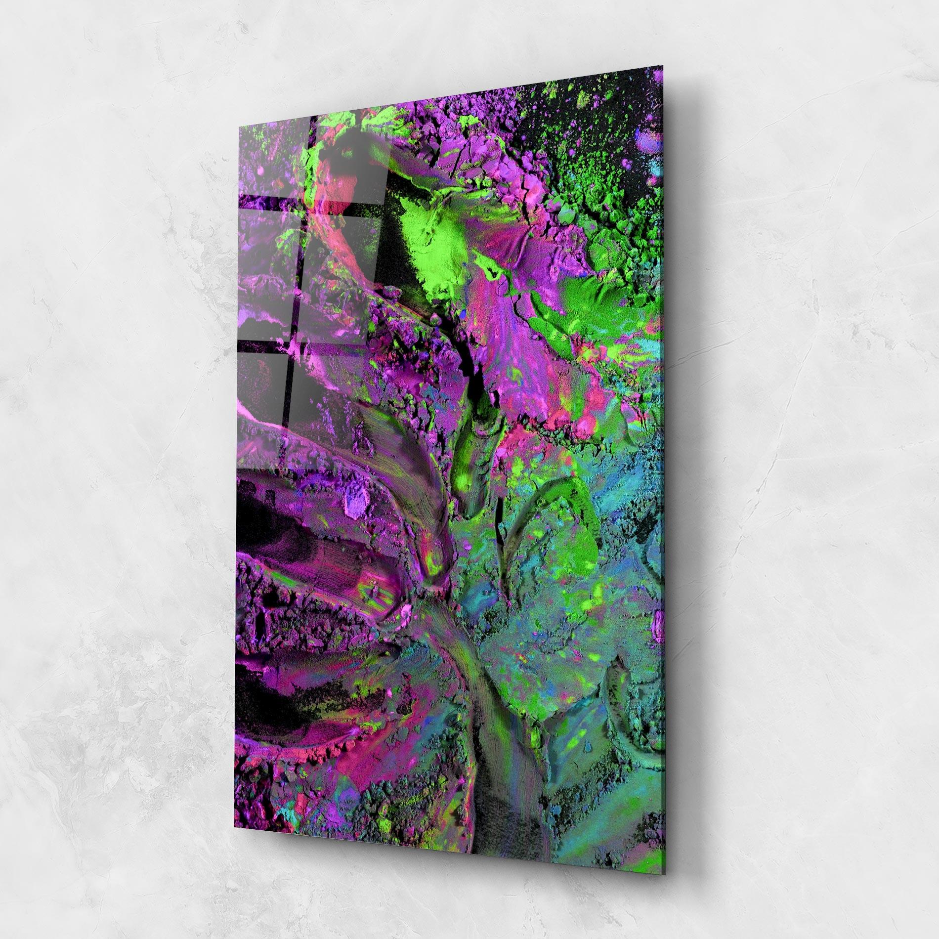 Glasbild Purple Powder mockup 1