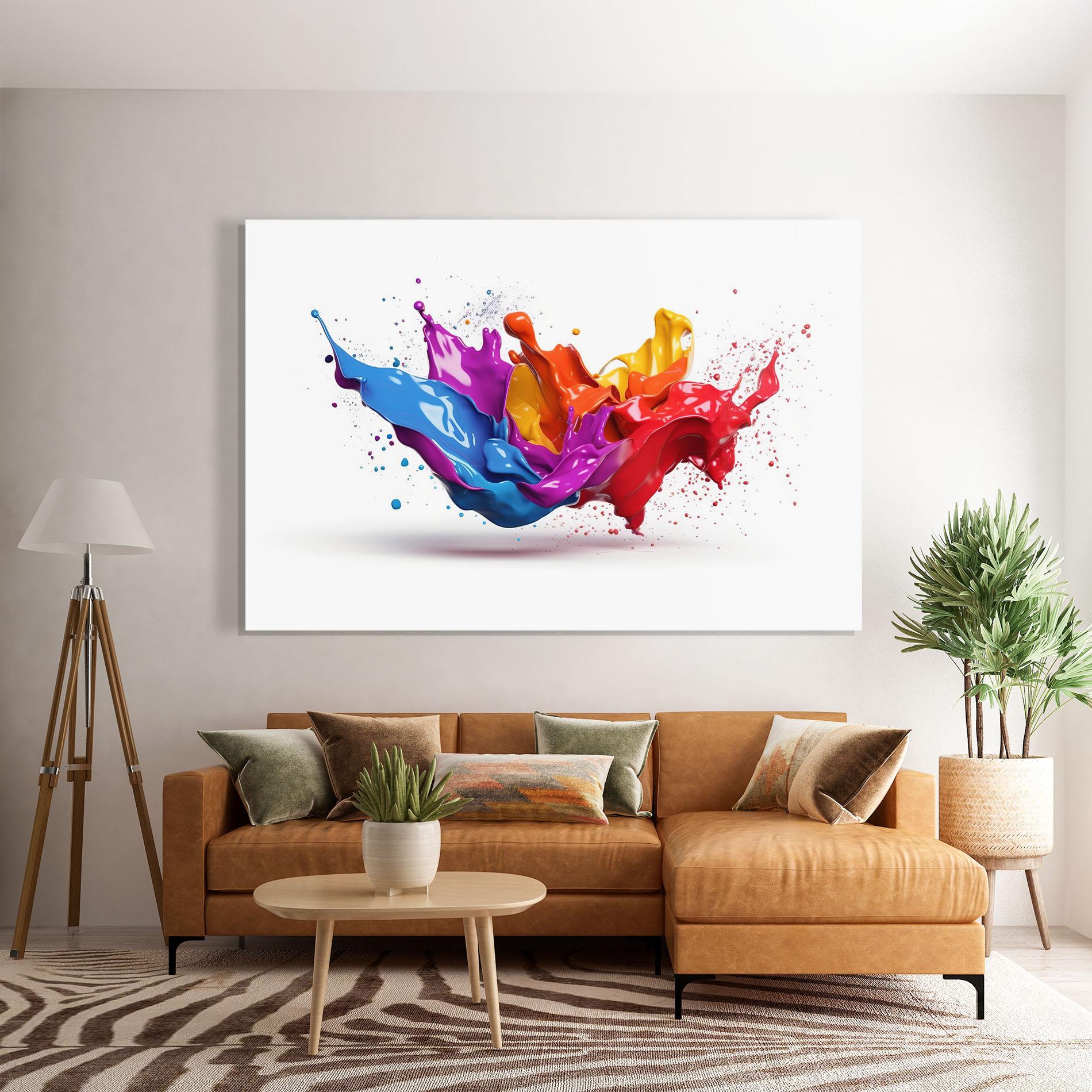 Glasbild 3d Floating Splash mockup 7