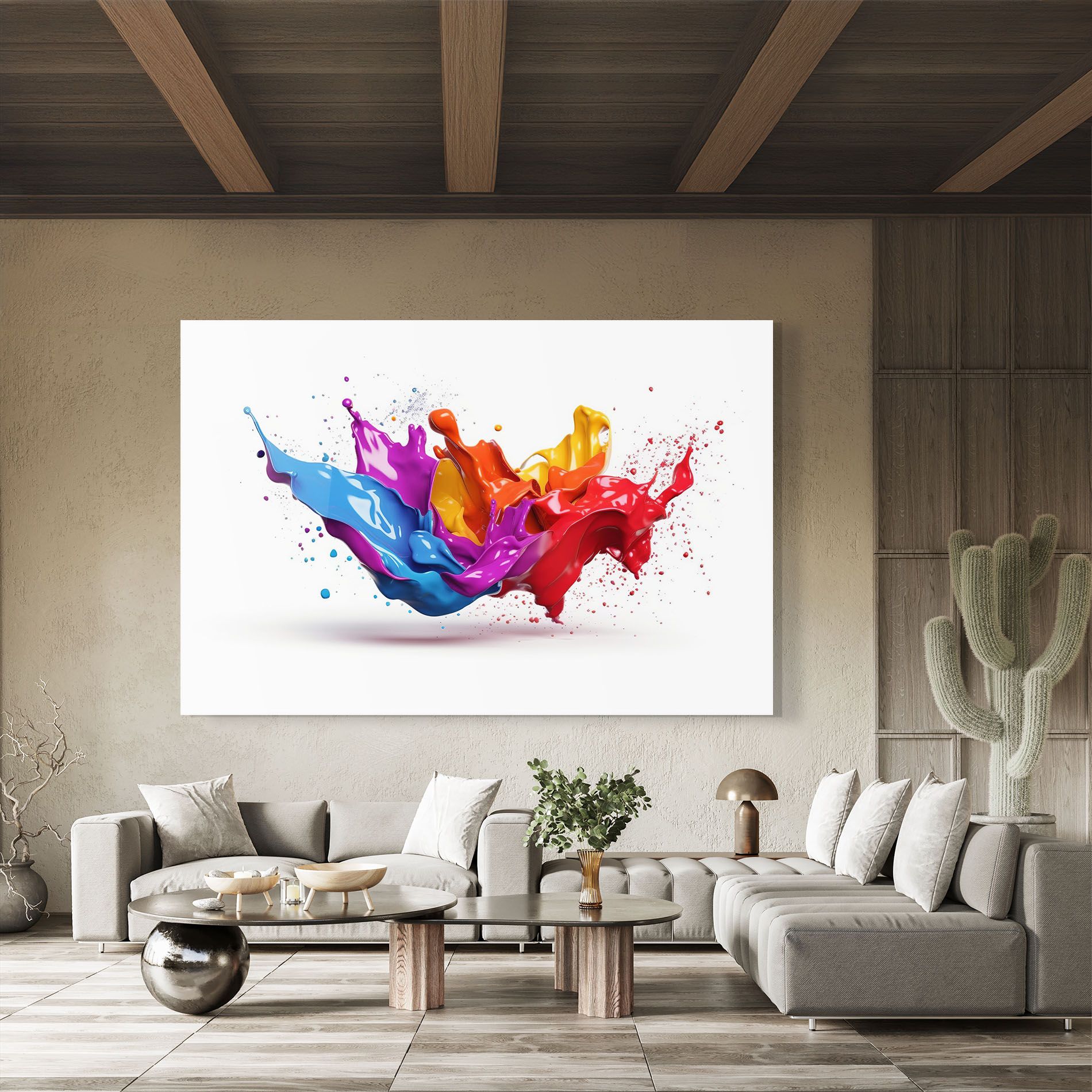 3d Floating Splash mockup 8
