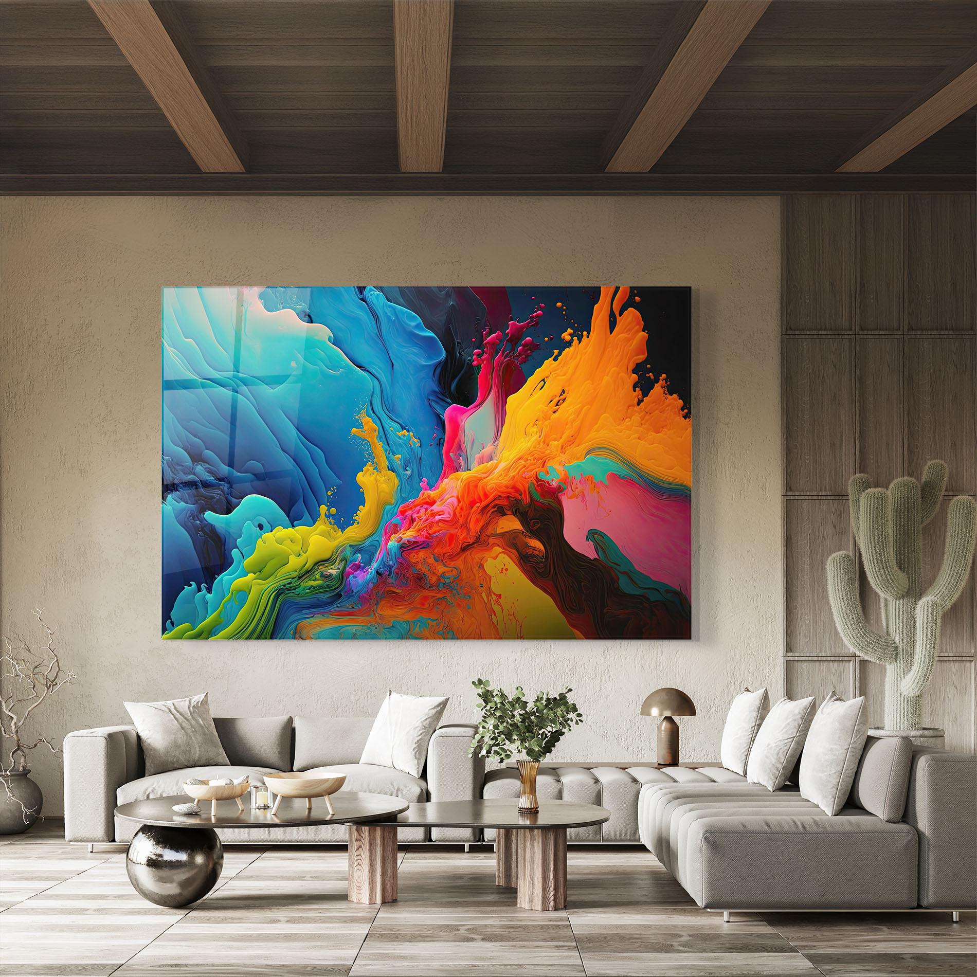 Glasbild Color Floating mockup 8