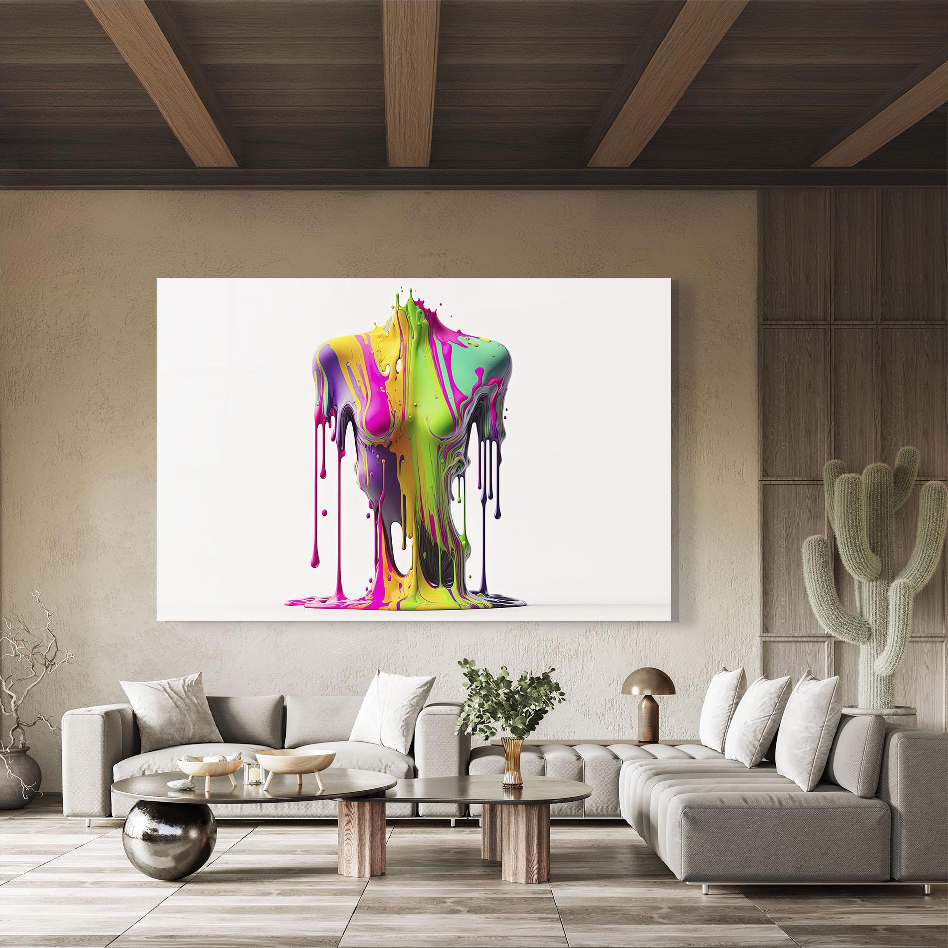 Glasbild Colorful Body mockup 8