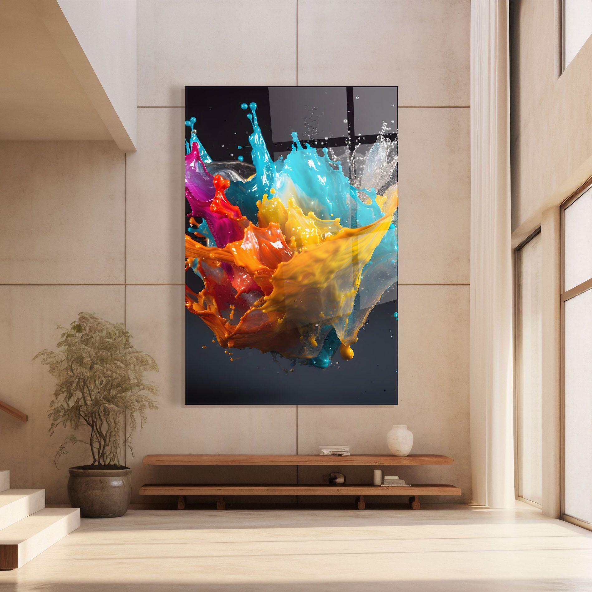 Colorful Splash Floating mockup 8
