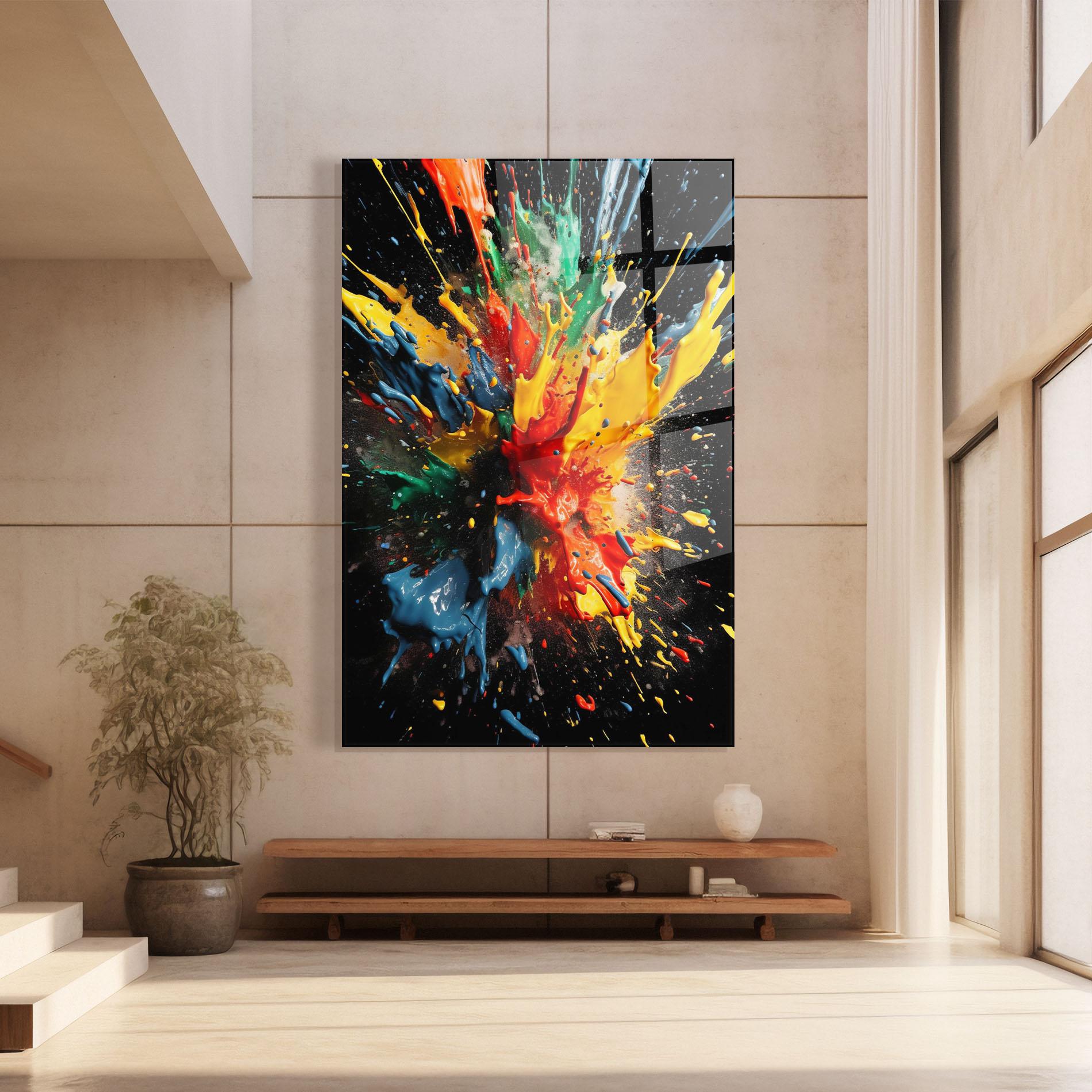 Glasbild Floating Color Splash mockup 8