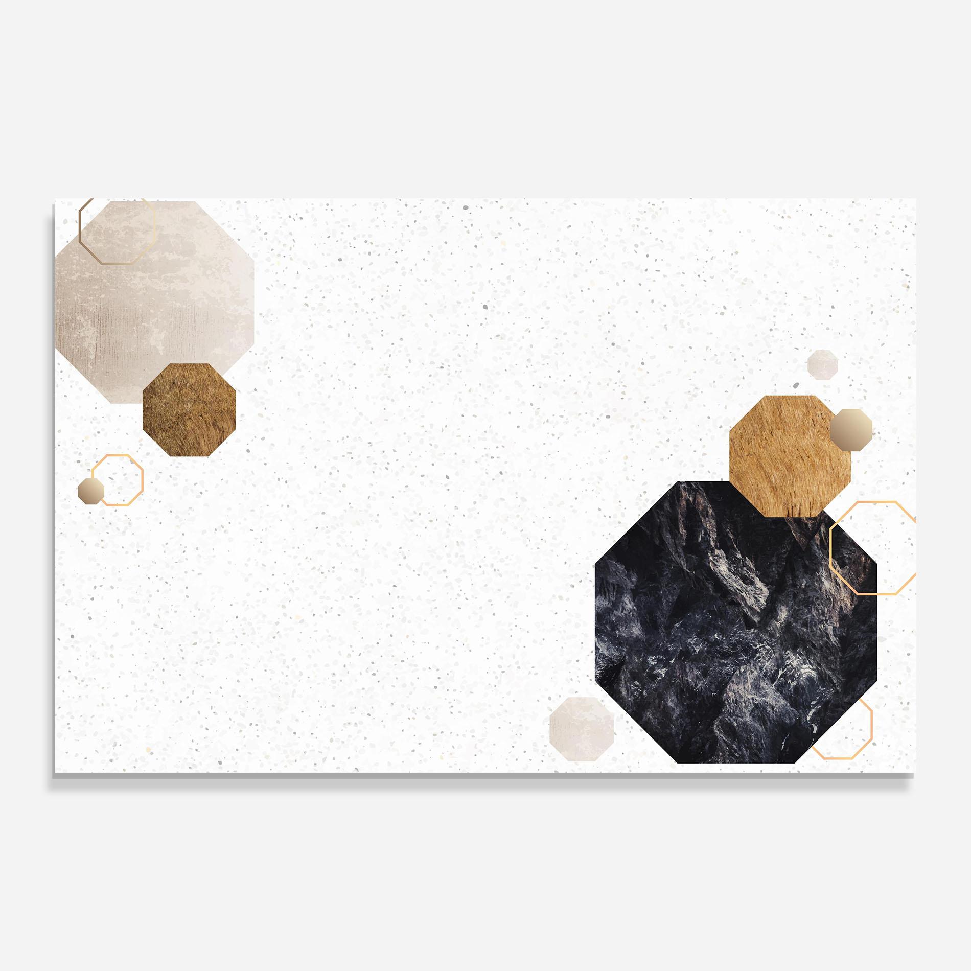 Glasbild Big Hexagon mockup 0