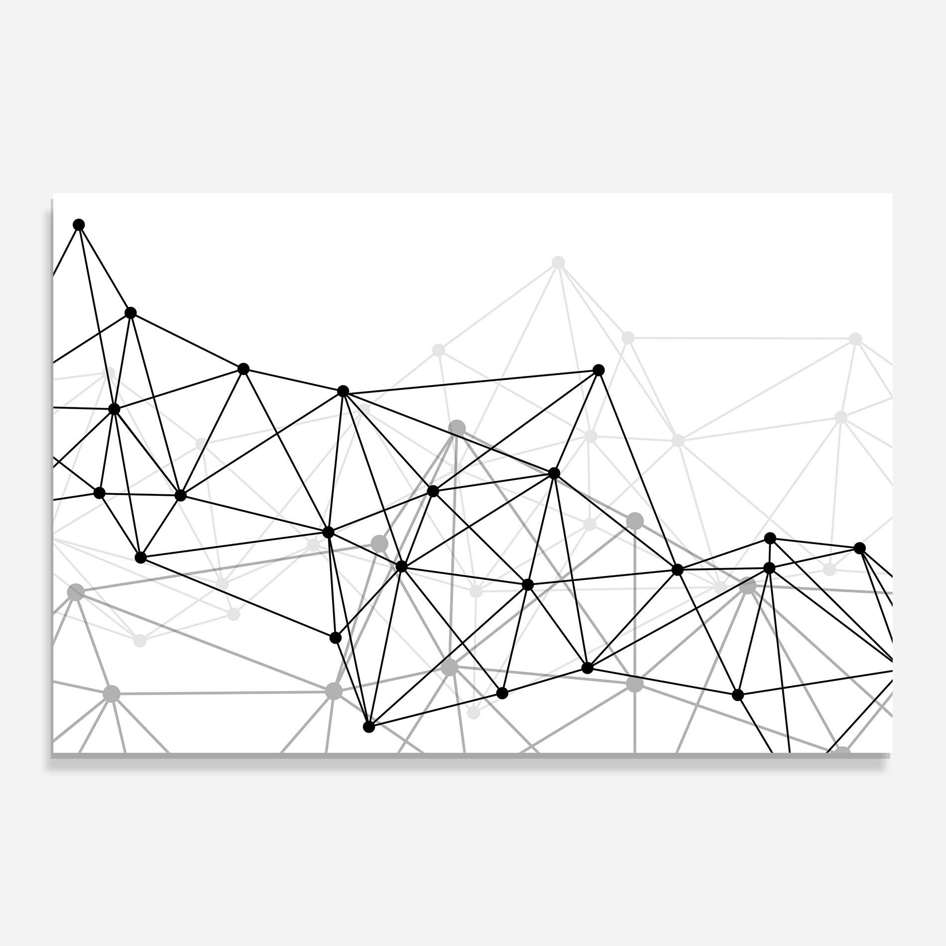 Glasbild Black Connecting mockup 0