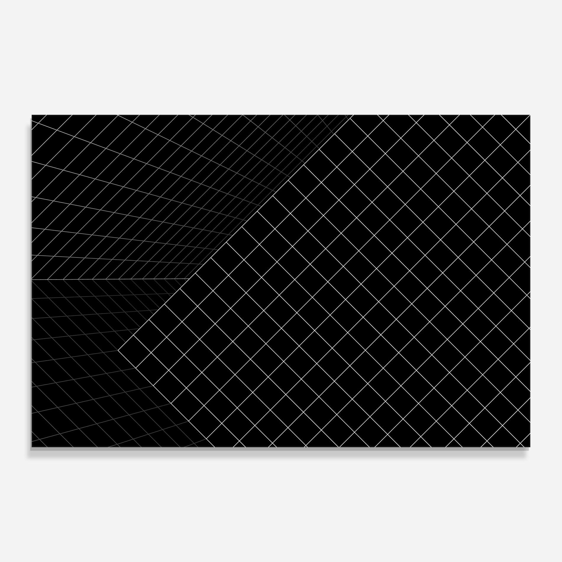 Glasbild Black Square mockup 0