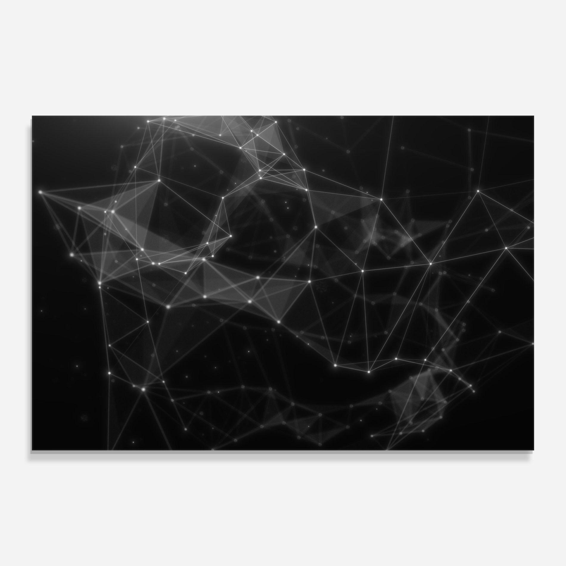 Glasbild Connecting Lines mockup 0