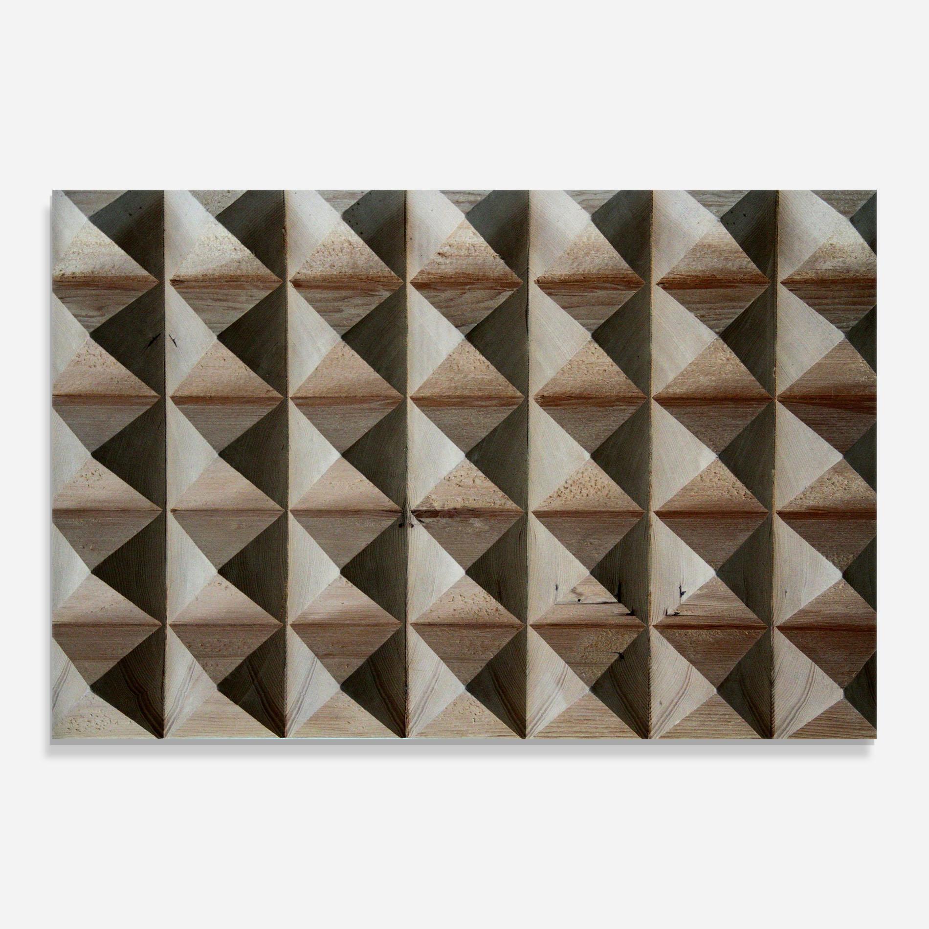 Glasbild Cream Pyramid mockup 0