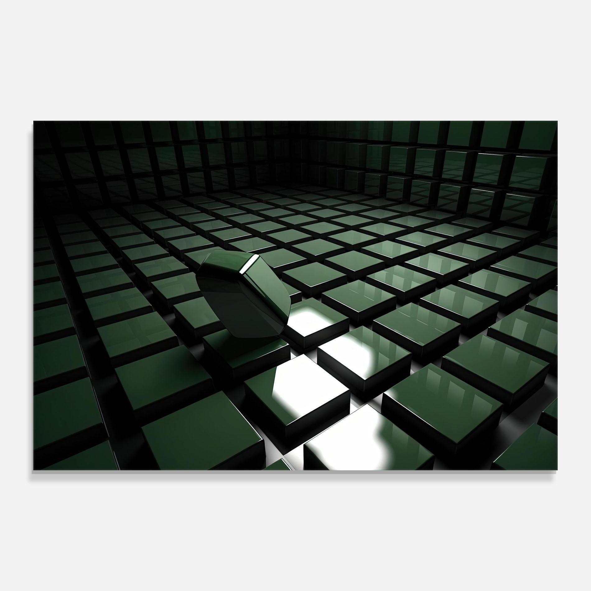 Glasbild Green Shape Floating mockup 0