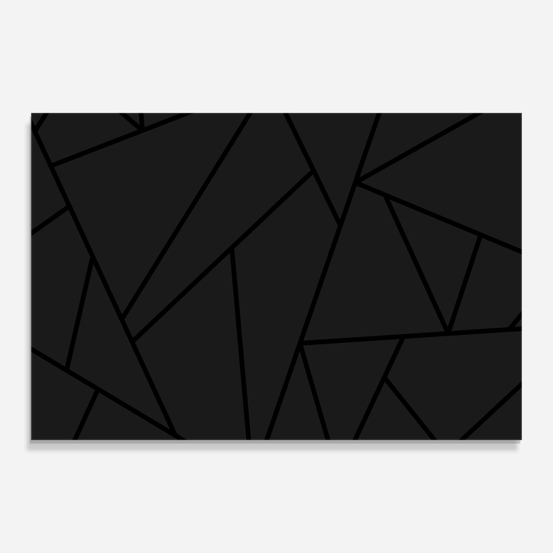 Glasbild Grey Triangle mockup 0