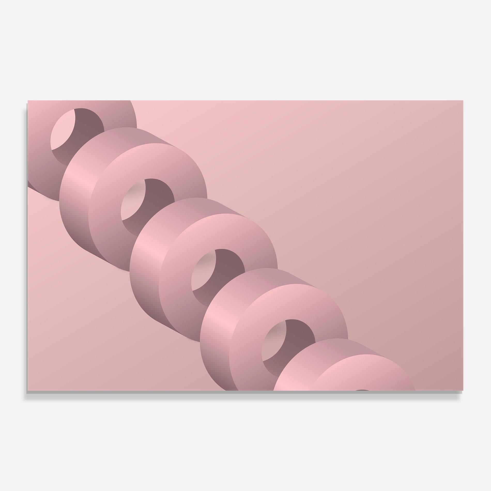 Glasbild Pink Circle mockup 0