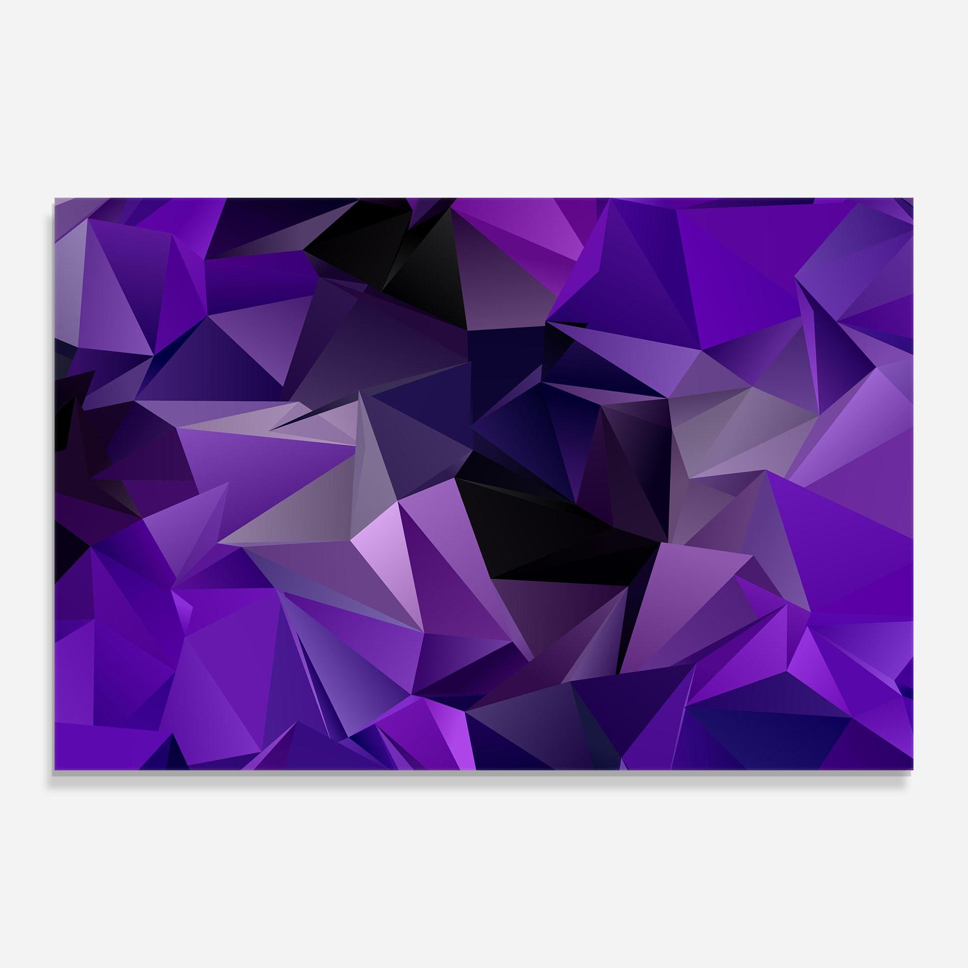 Glasbild Purple Triangle Mix mockup 0
