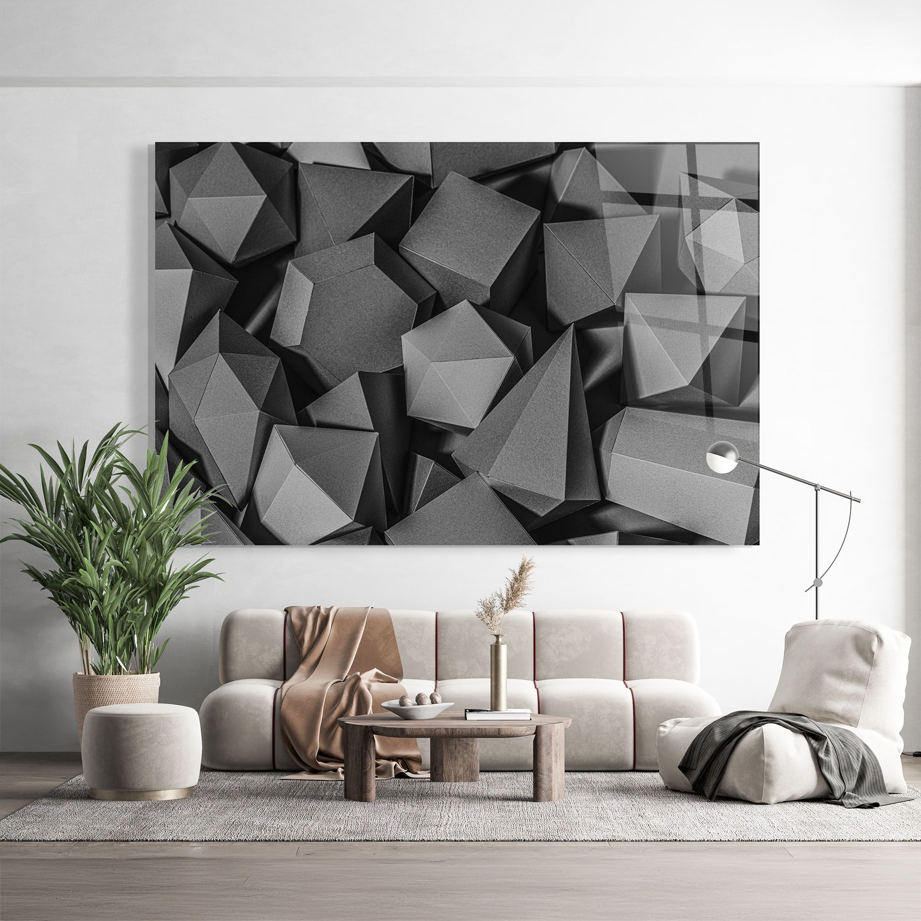 Black Geometric Shapes mockup 9