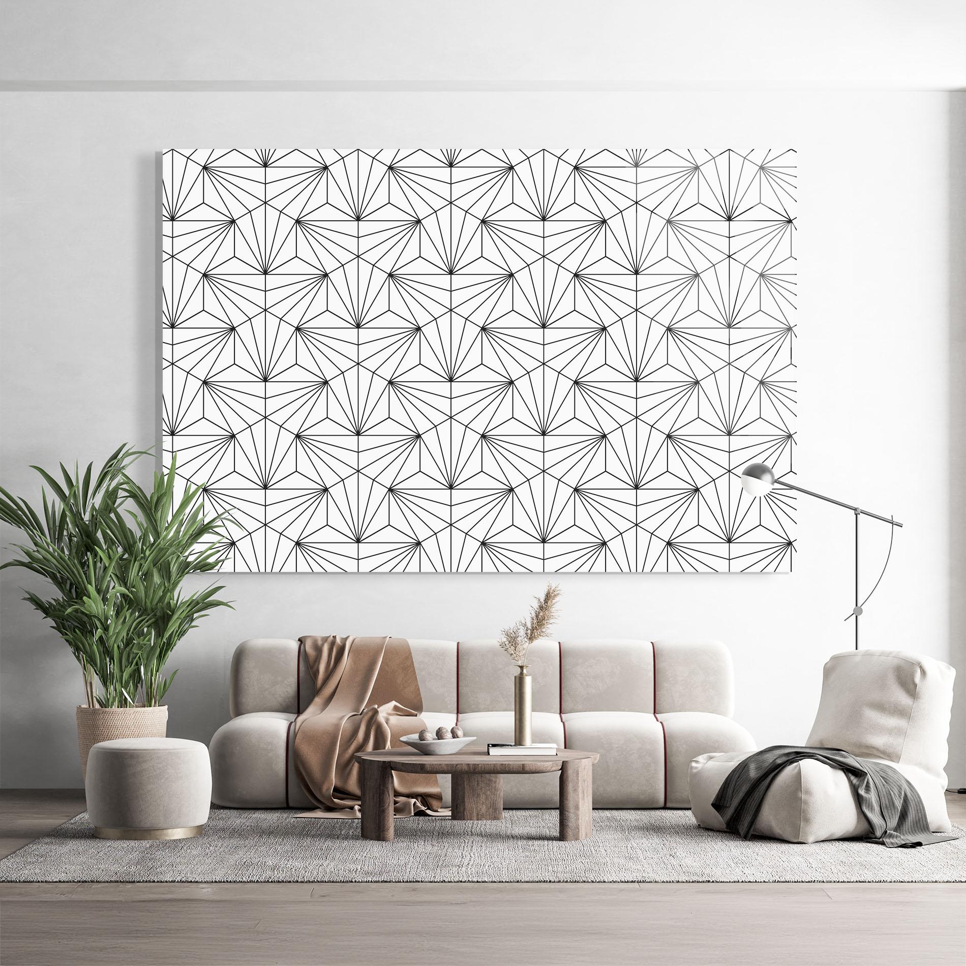 Glasbild Black Triangle mockup 9