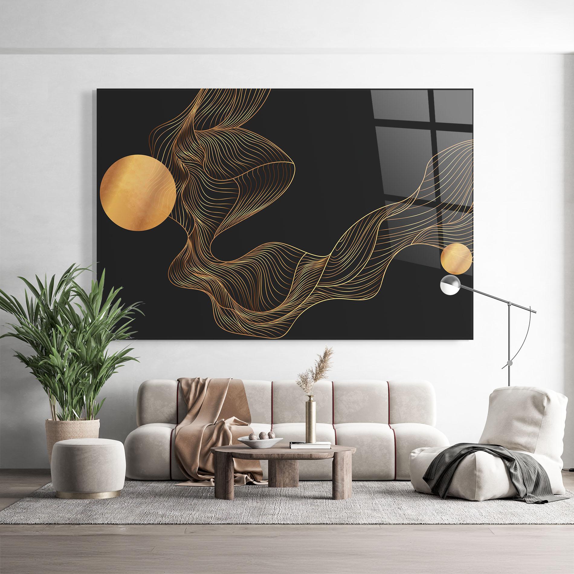 Glasbild Frecventa Abstracta mockup 9