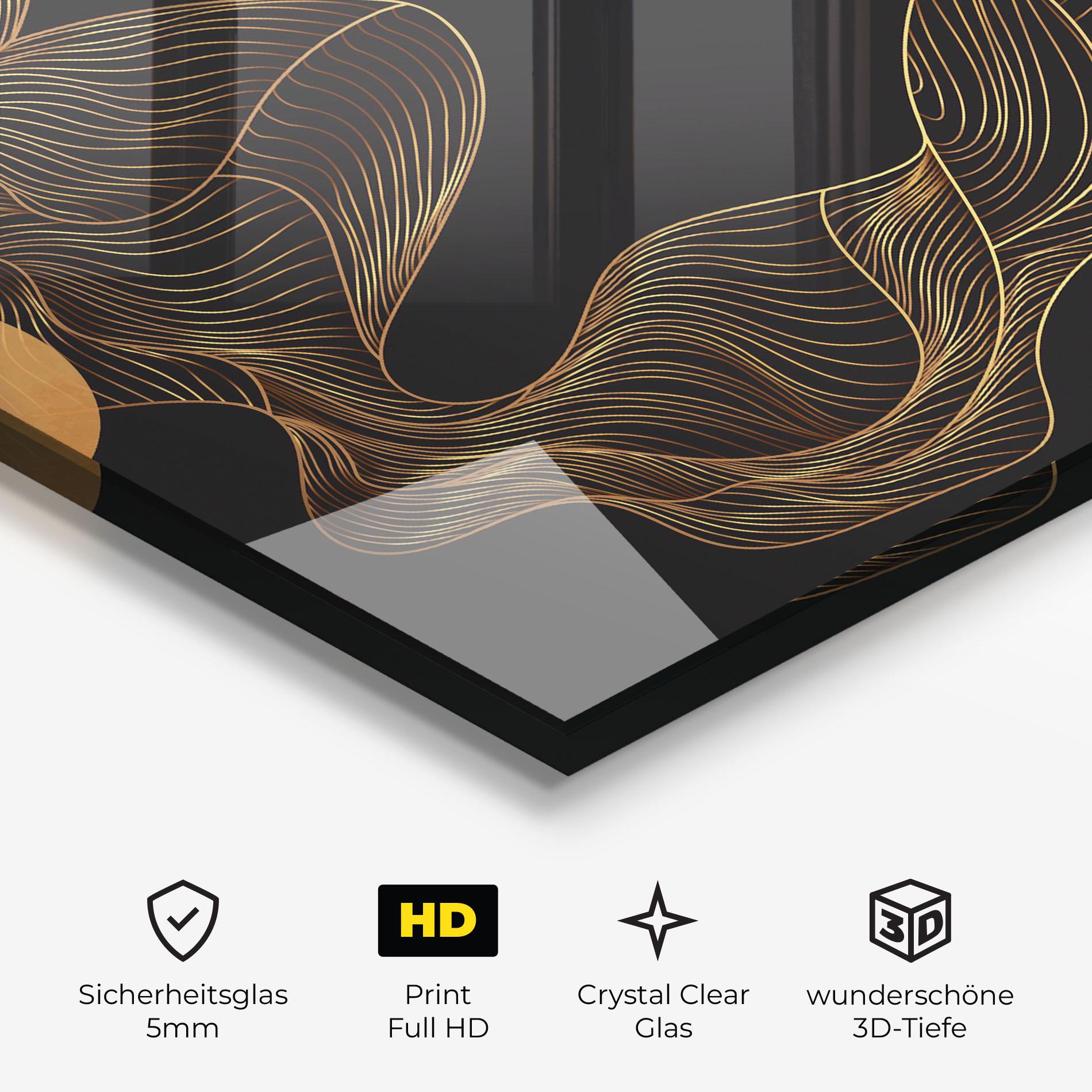 Glasbild Frecventa Abstracta mockup 3