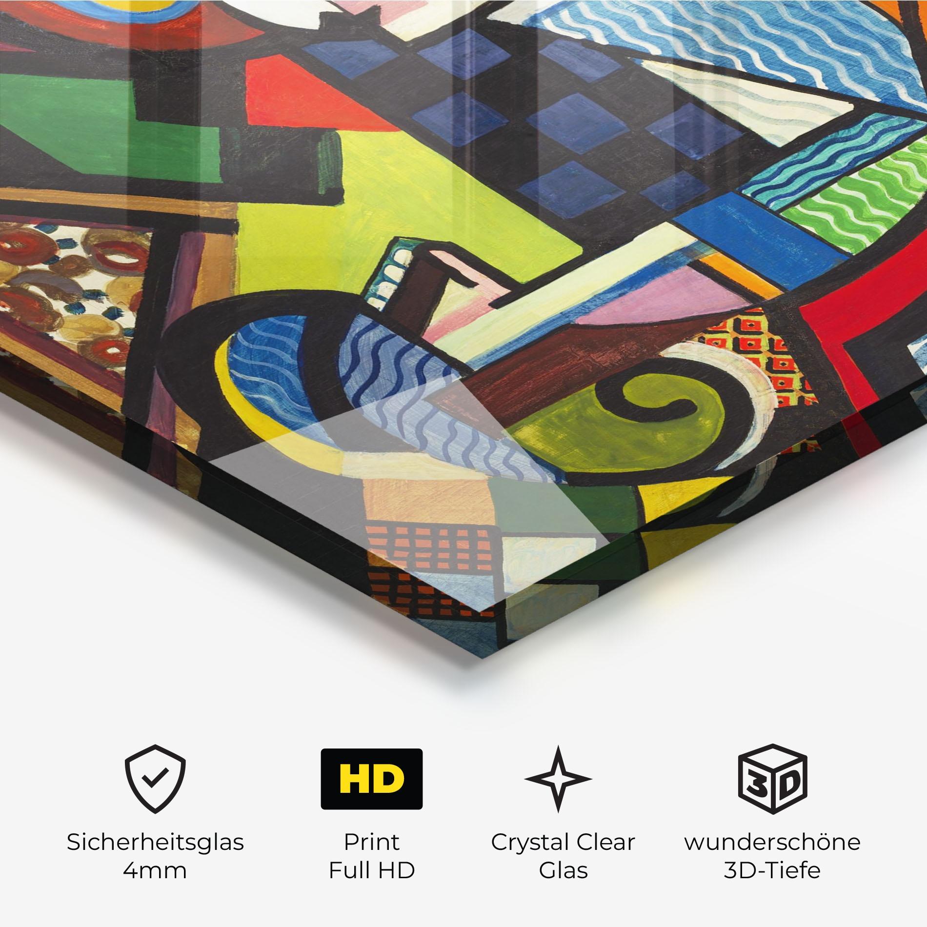 Glasbild Mix Color Shapes mockup 3