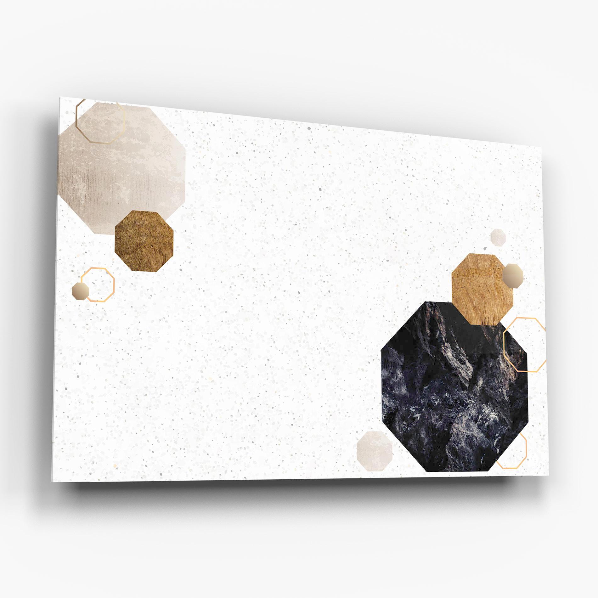 Glasbild Big Hexagon mockup 6