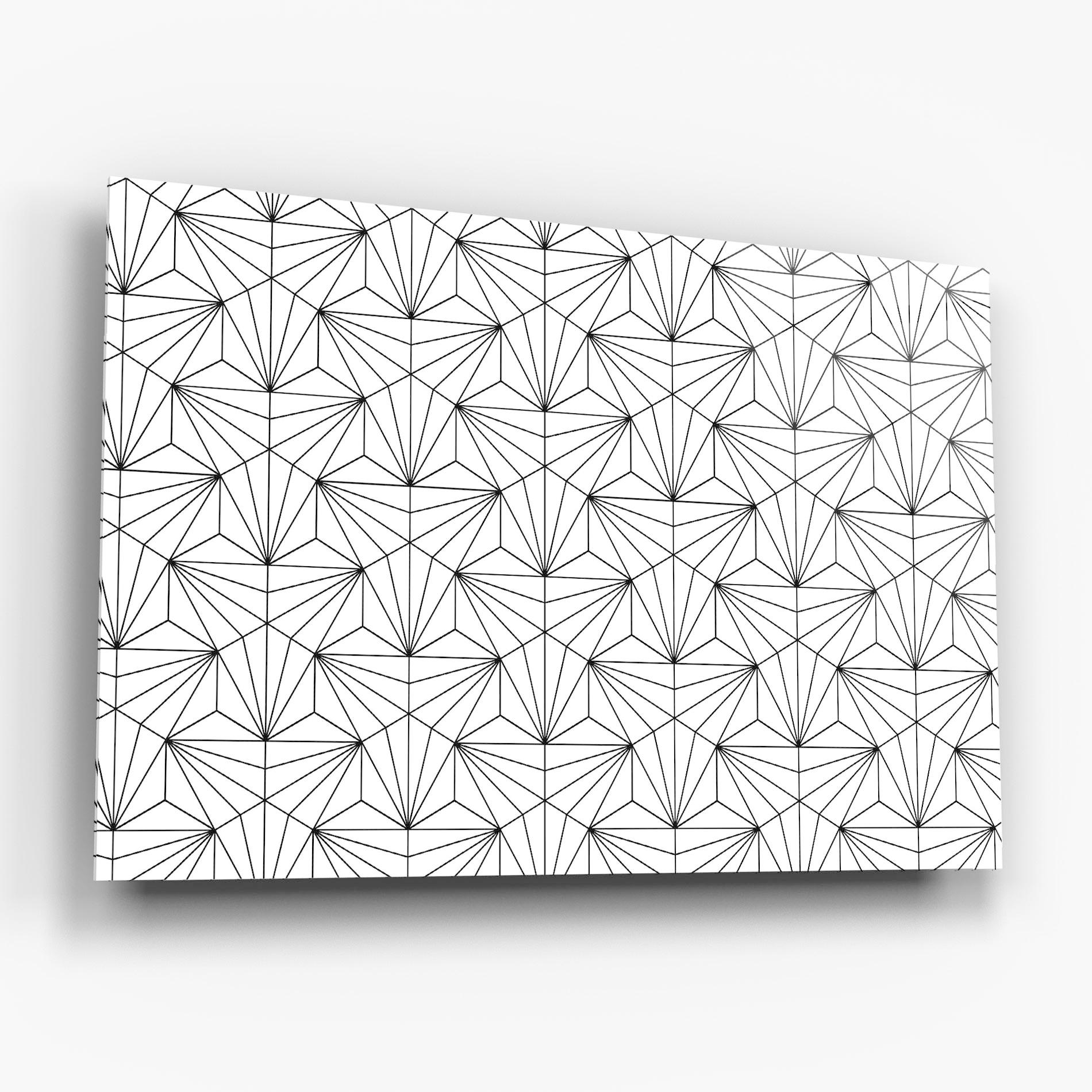 Glasbild Black Triangle mockup 6