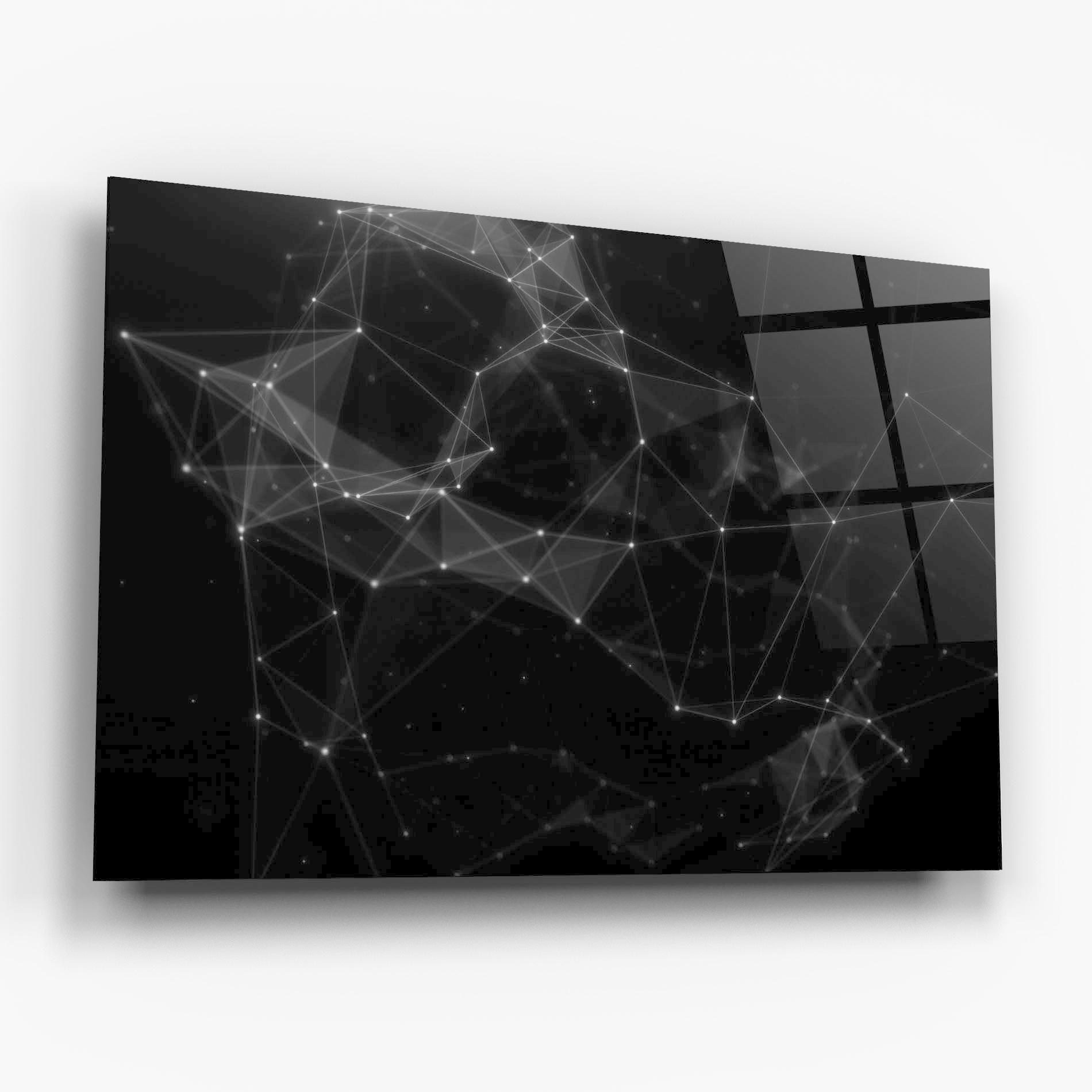 Glasbild Connecting Lines mockup 6