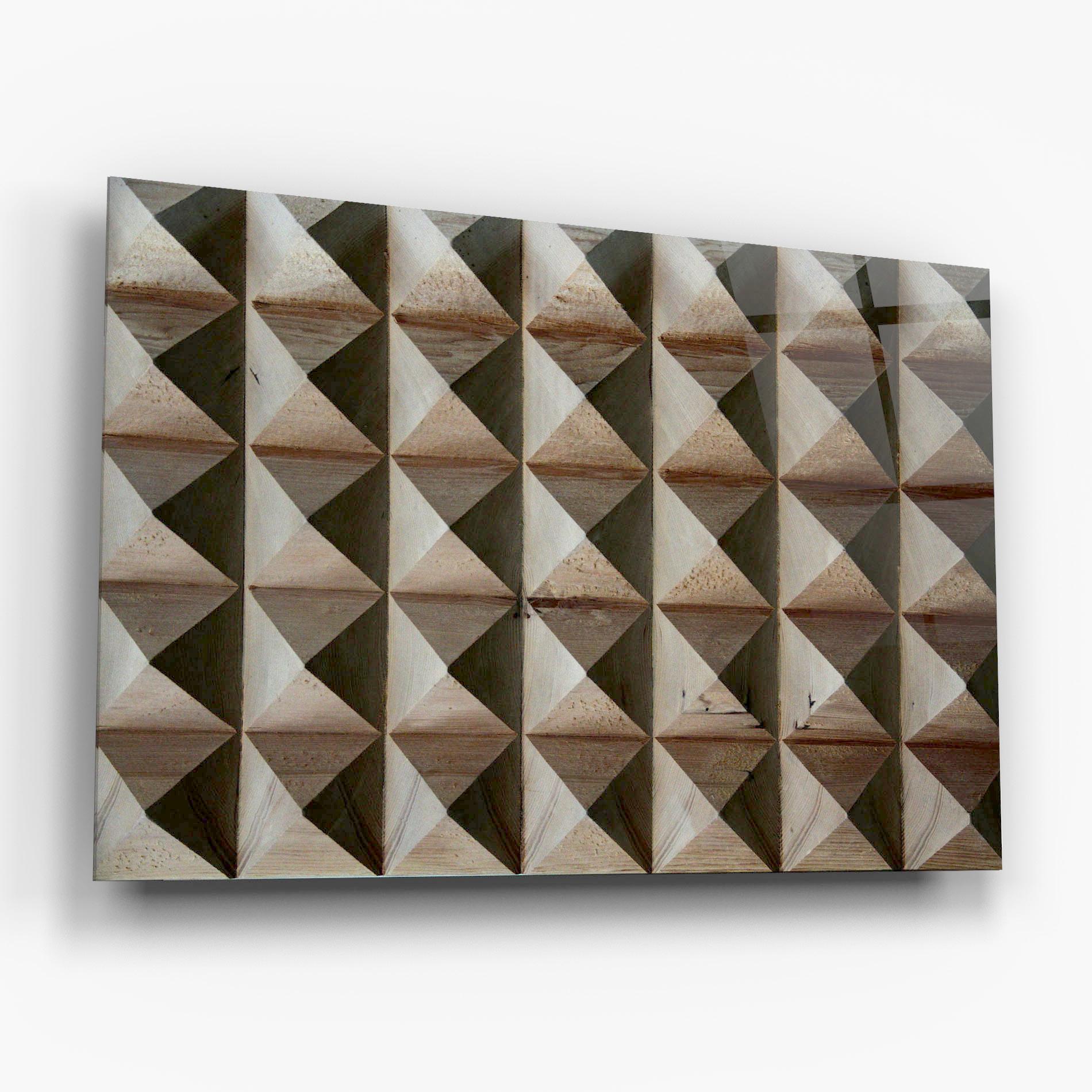 Glasbild Cream Pyramid mockup 6