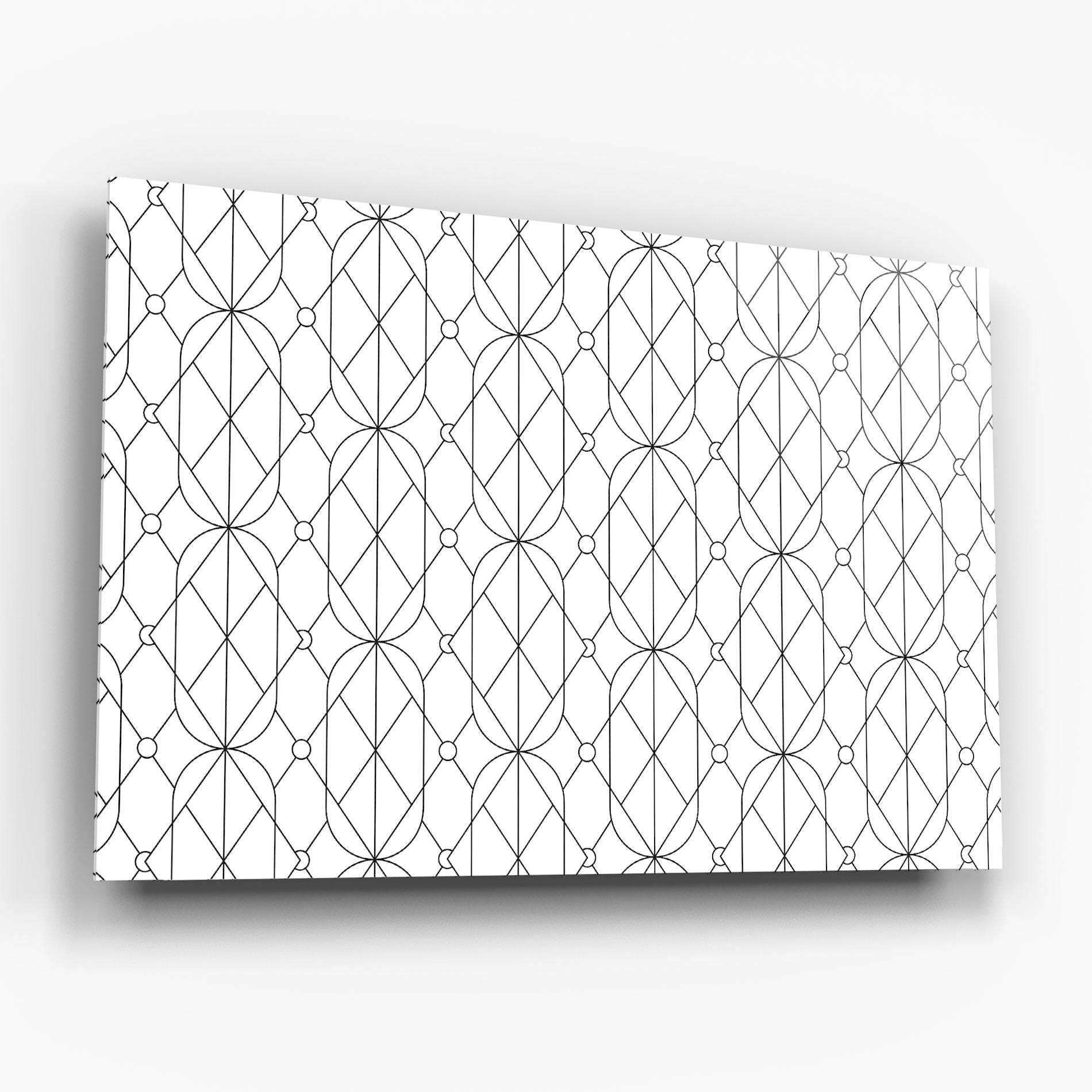 Glasbild Geometric mockup 6