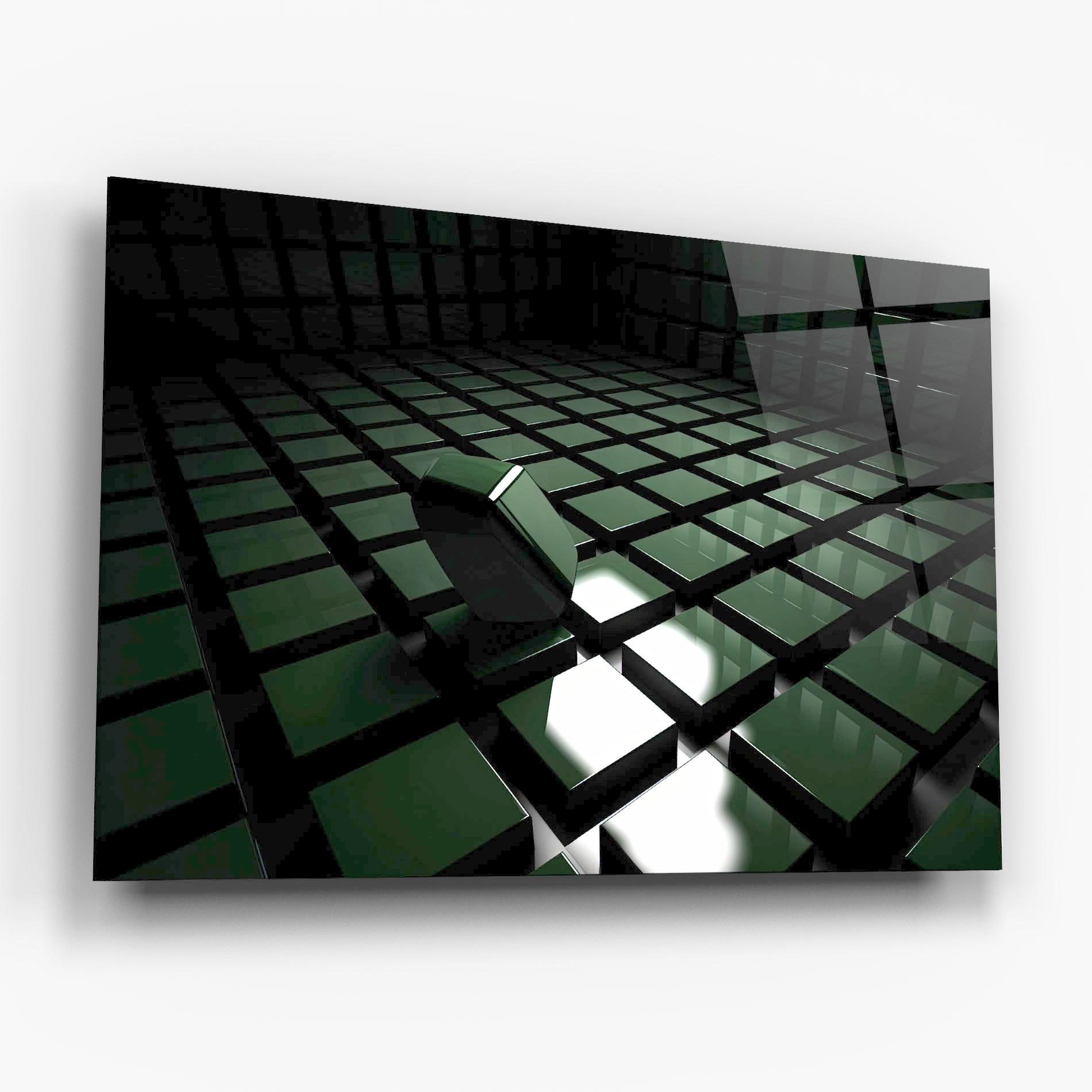 Glasbild Green Shape Floating mockup 6