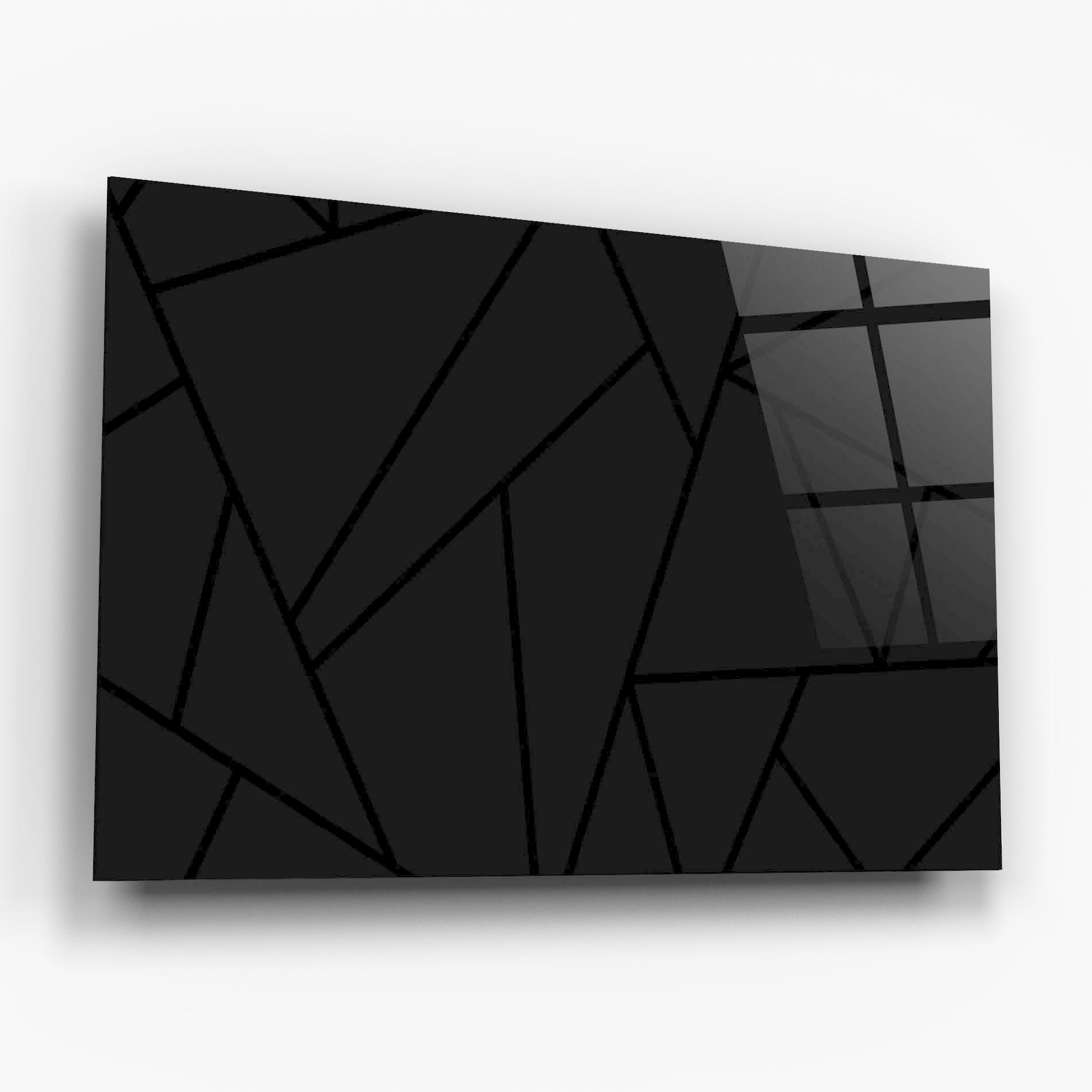 Glasbild Grey Triangle mockup 6