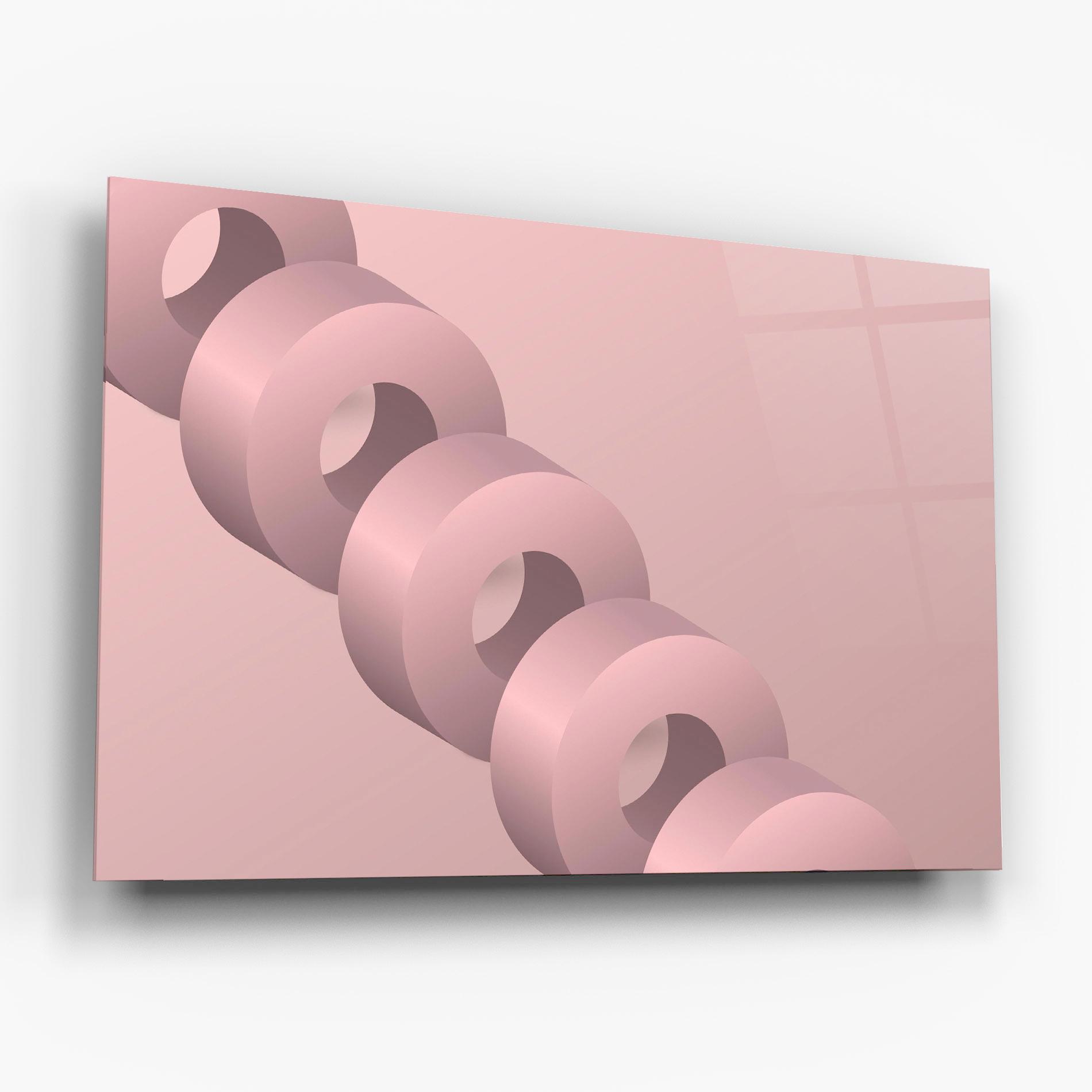 Glasbild Pink Circle mockup 6