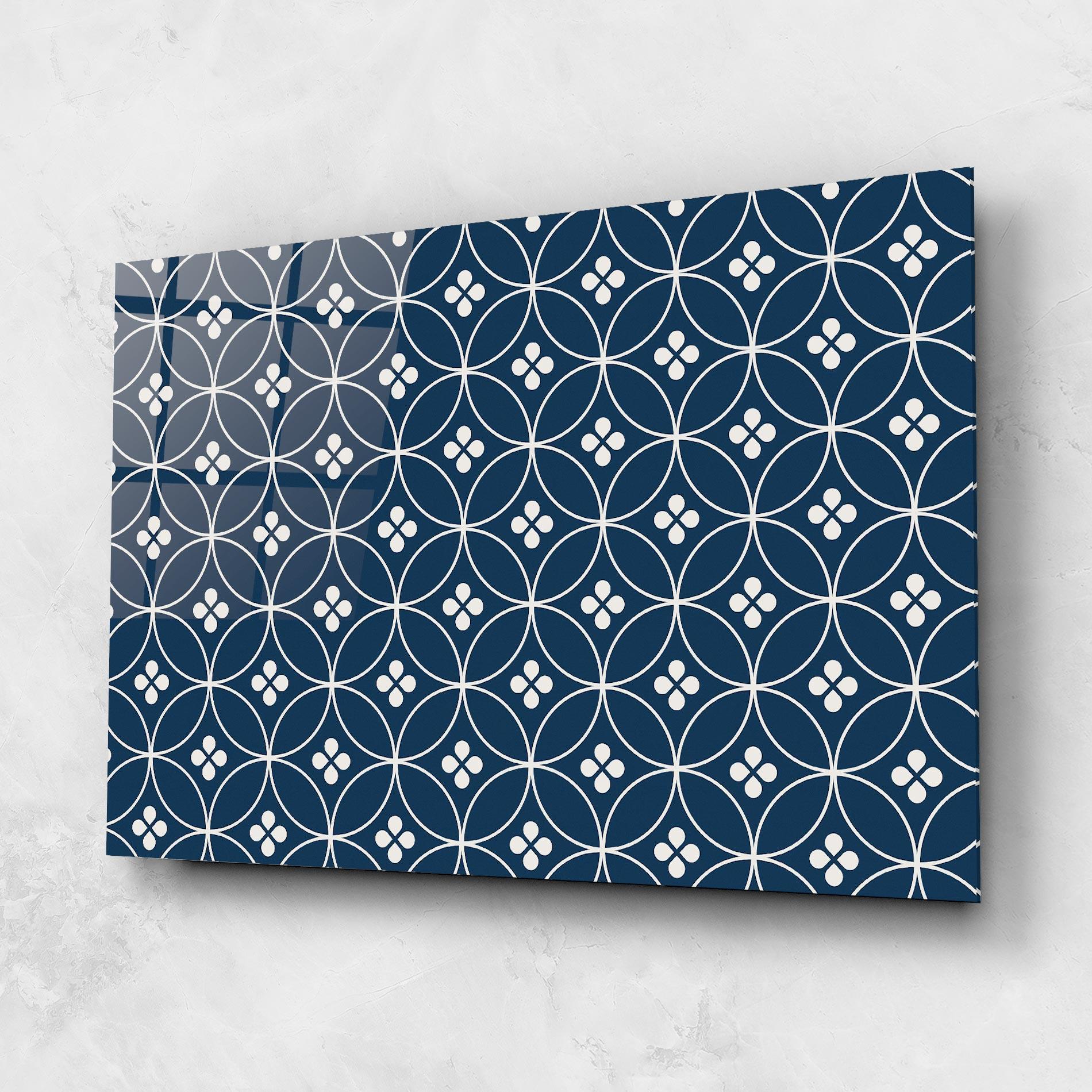 Glasbild Blue Circle mockup 1