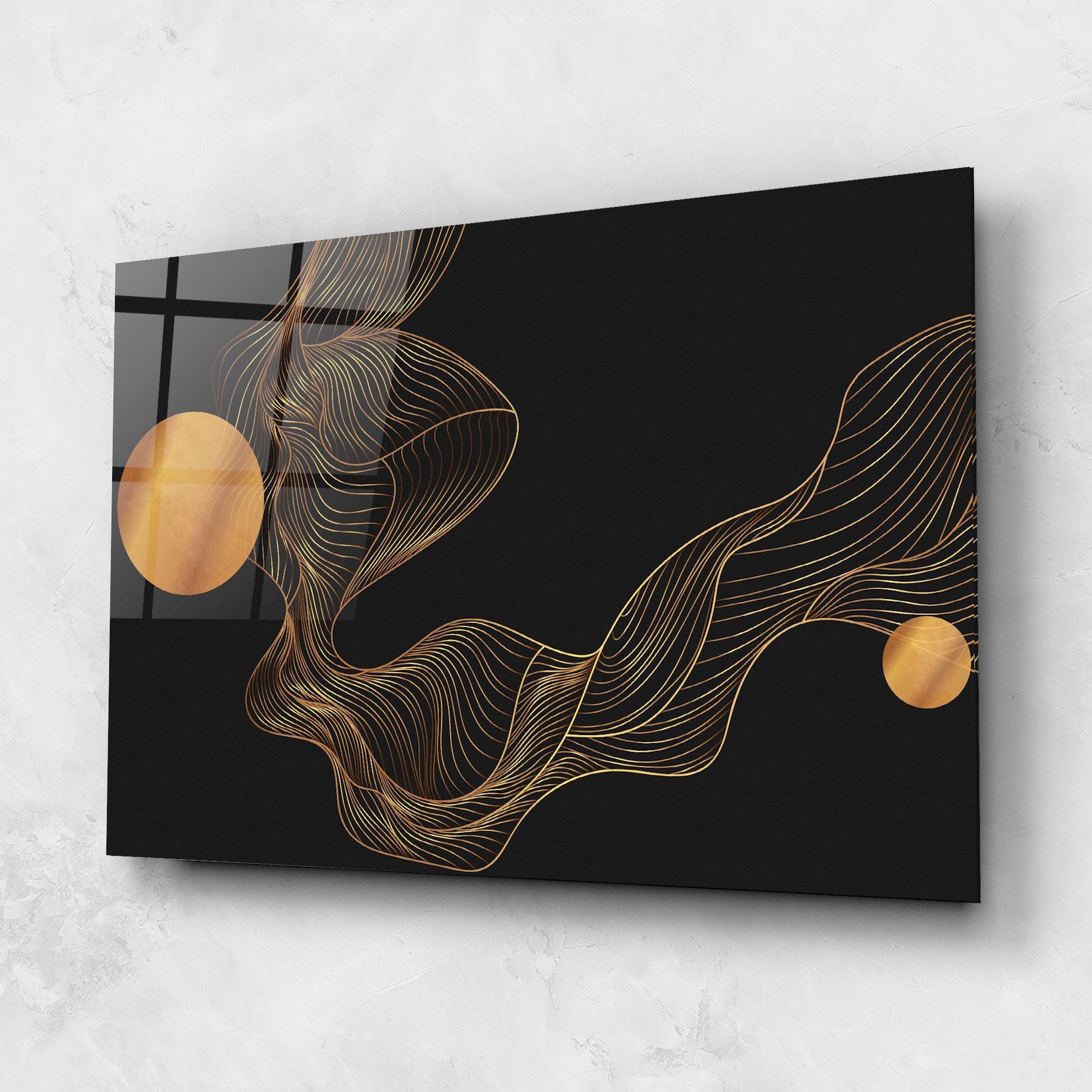 Glasbild Frecventa Abstracta mockup 1