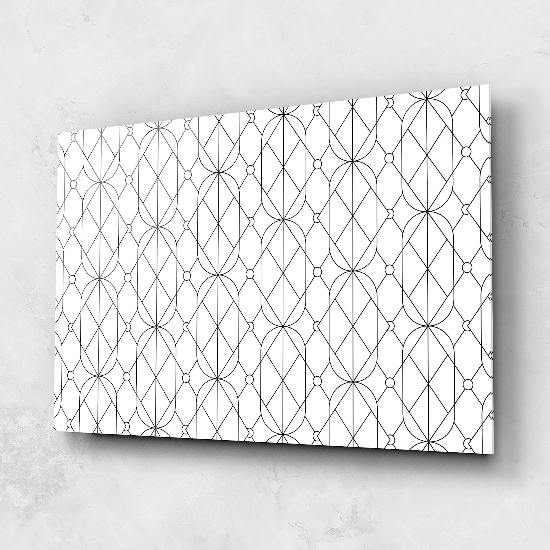 Glasbild Geometric mockup 1