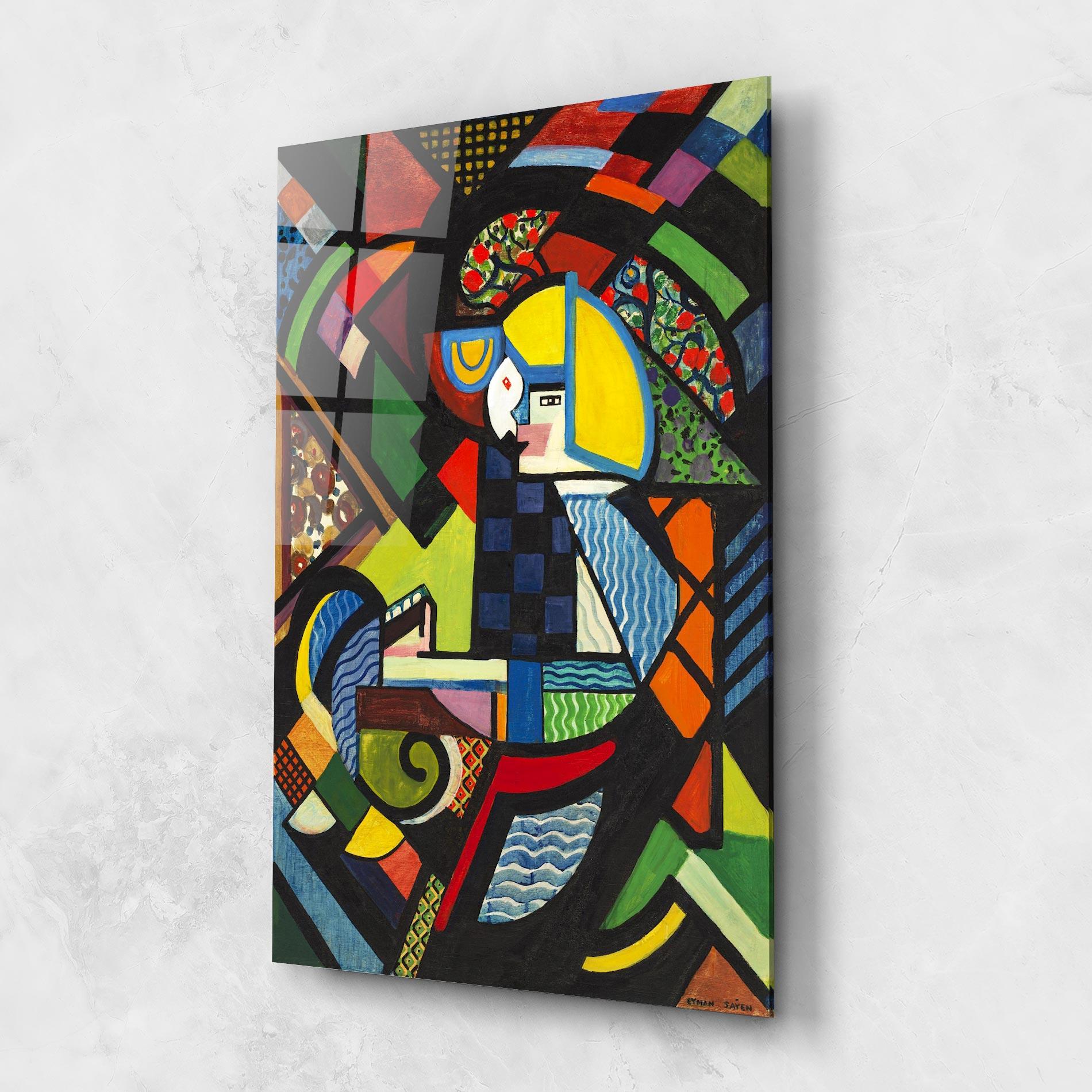 Glasbild Mix Color Shapes mockup 1