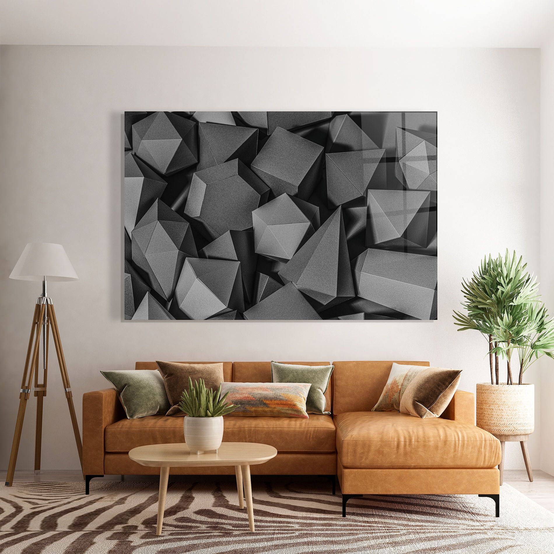 Black Geometric Shapes mockup 7